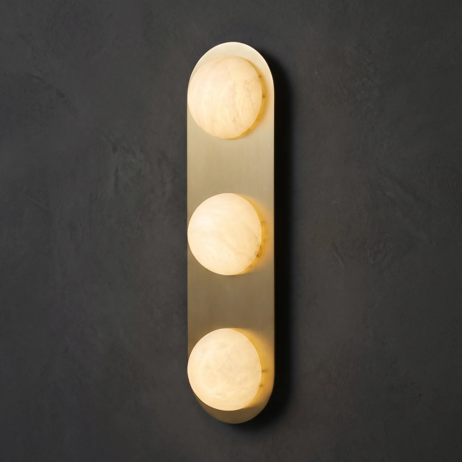 Vesta Alabaster Trio Wall Sconce custom sconces