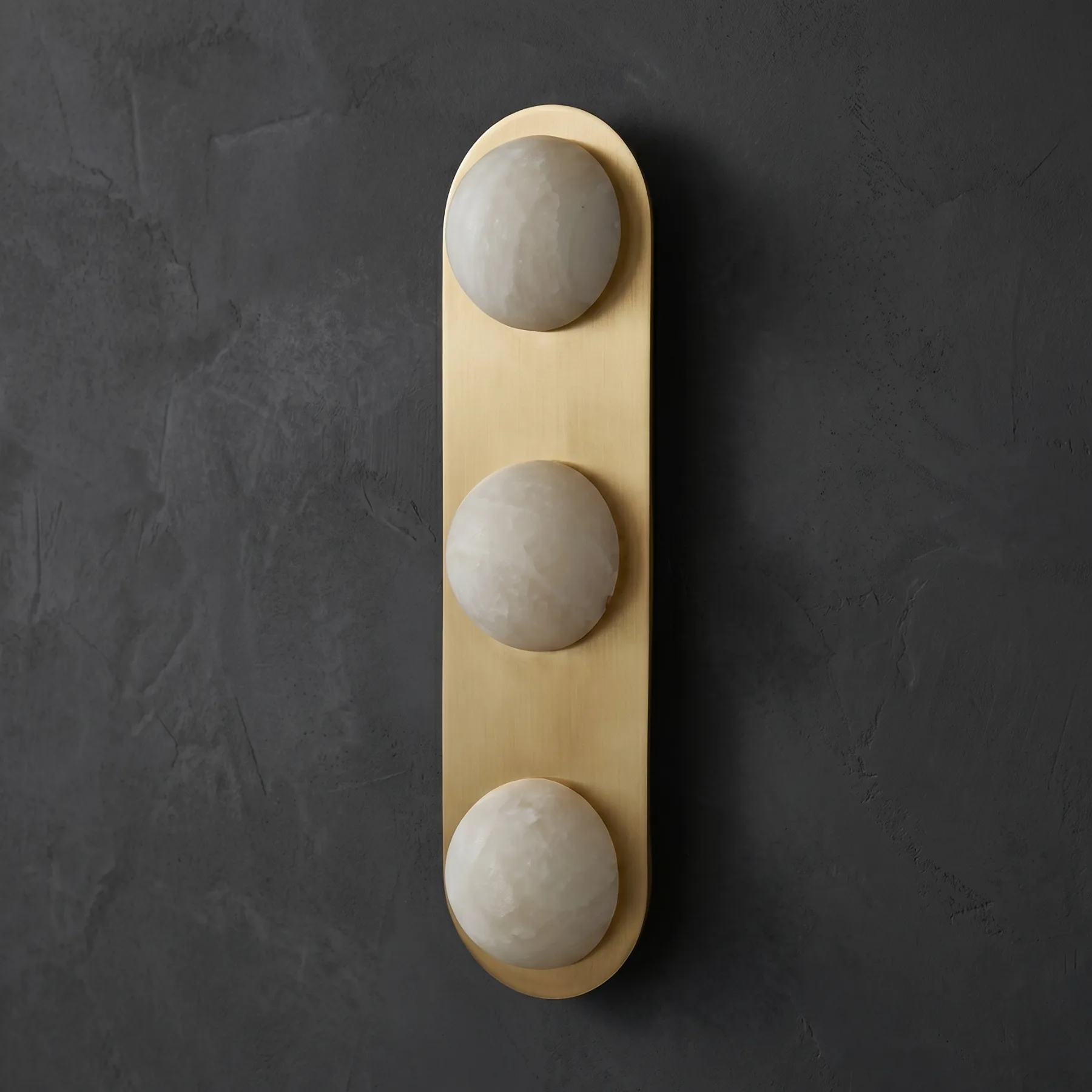 Vesta Alabaster Trio Wall Sconce image 2