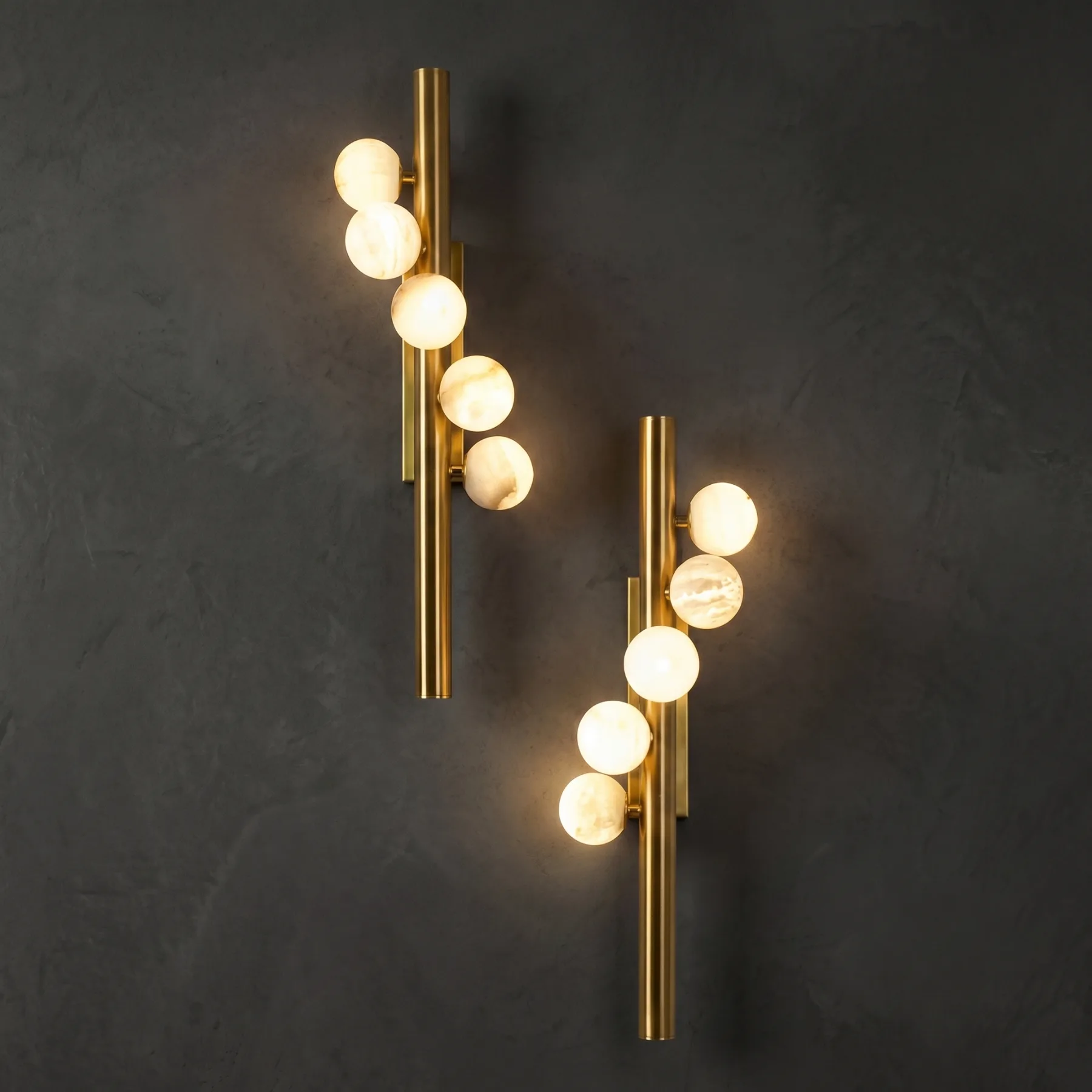 Liora Alabaster Globe Wall Sconce custom sconces
