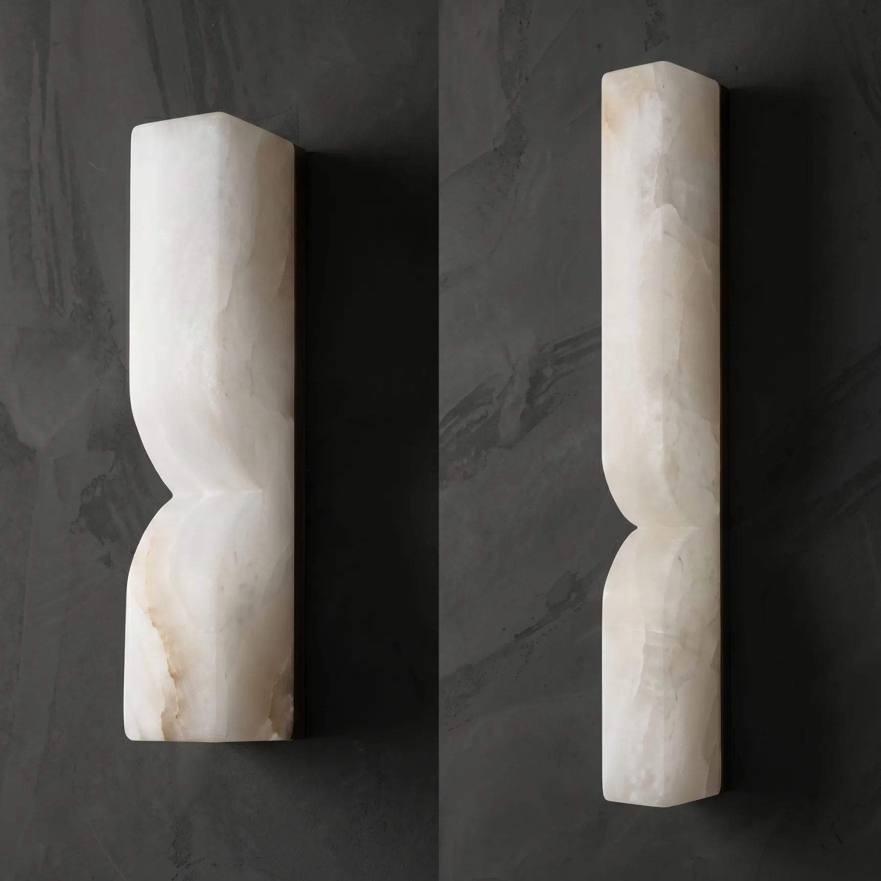 Sculpted Alabaster Wall Sconce image 2