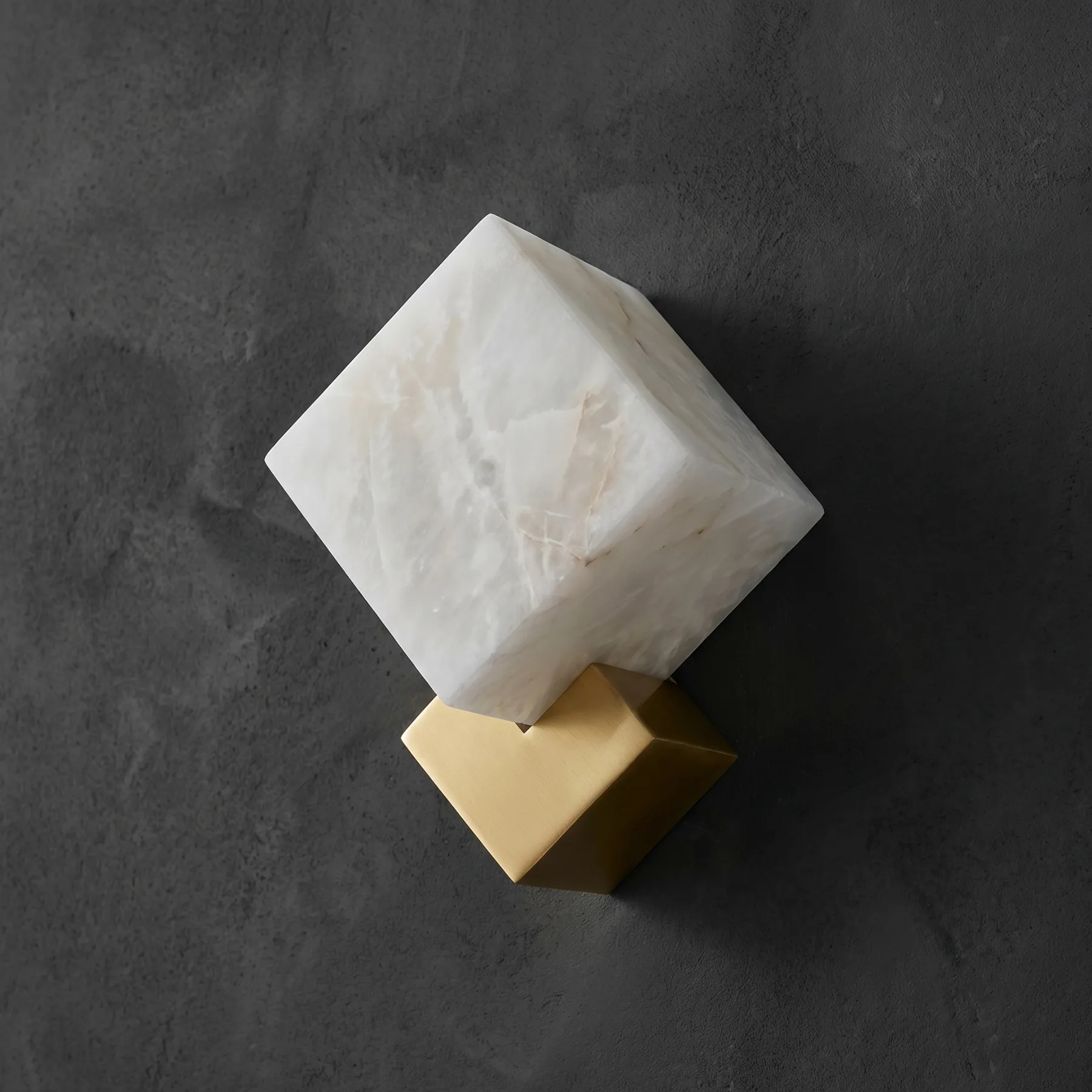 Design 17 Alabaster Cube Wall Sconce image 2