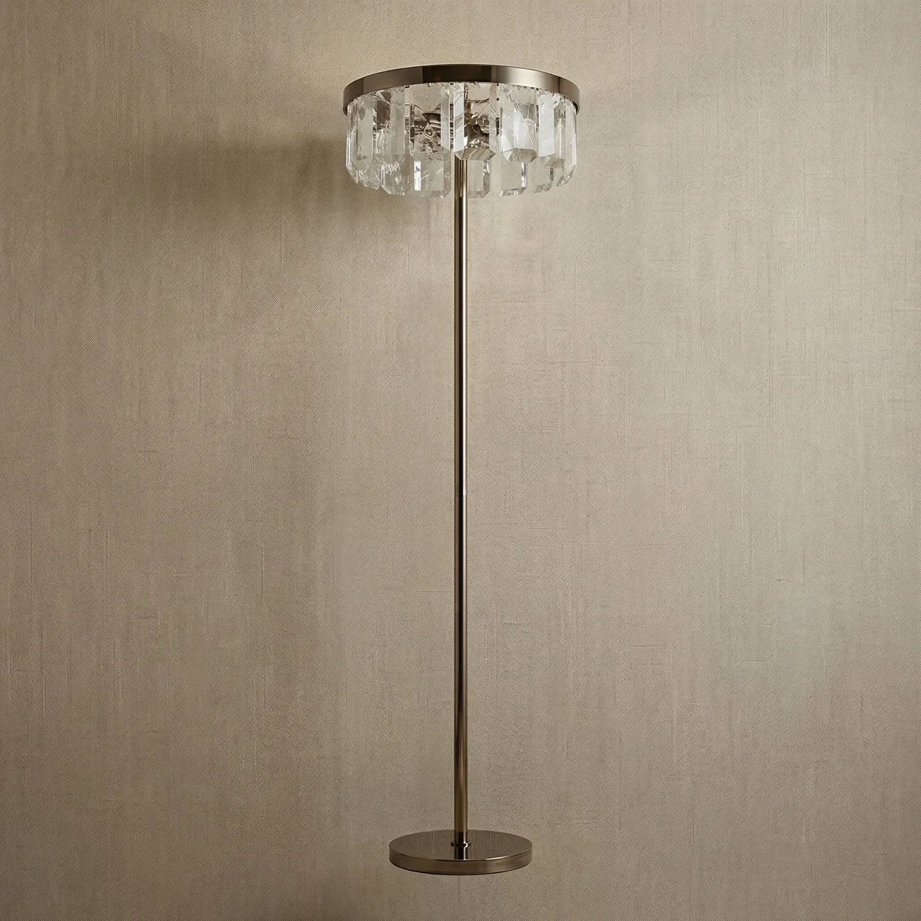 Lustrous Crystal Ring Floor Lamp image 2