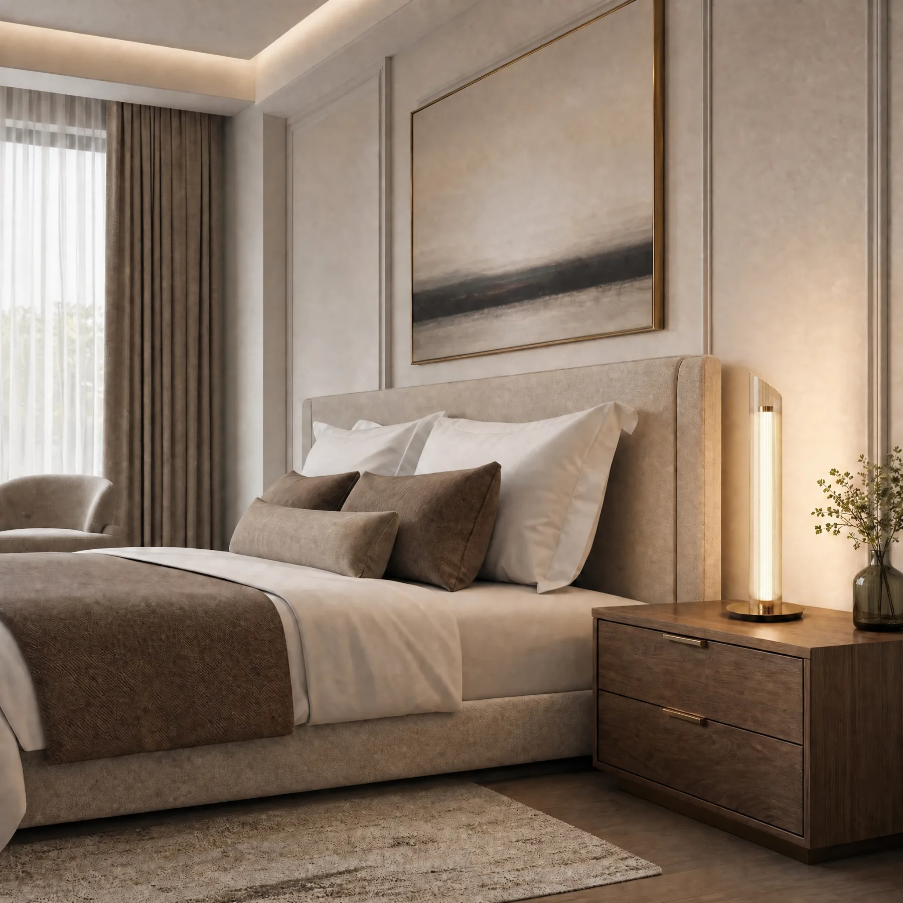 Luminous Ribbed Glass Table Lamp image 6
