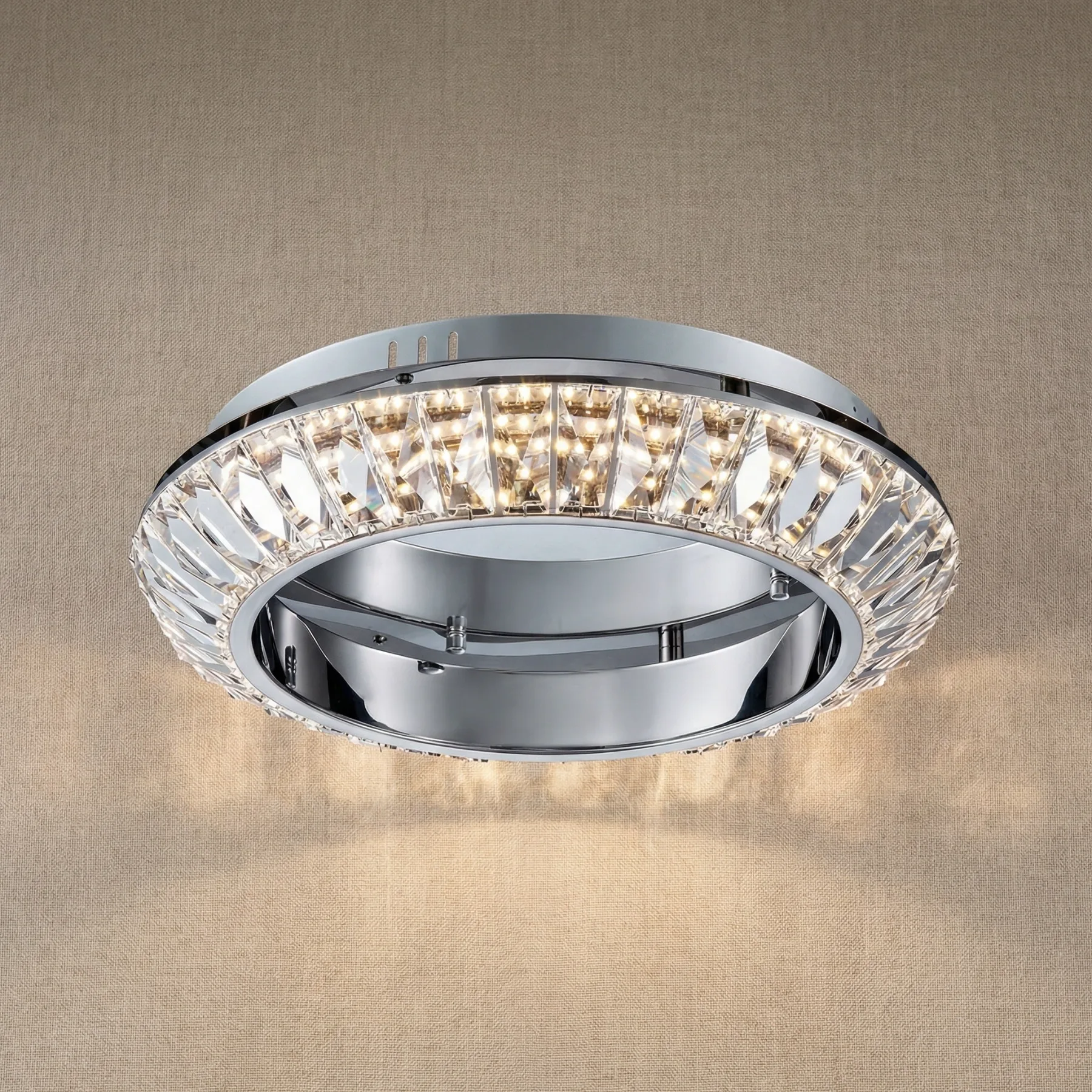 Radiant Crystal Ring Flushmount custom flushmounts