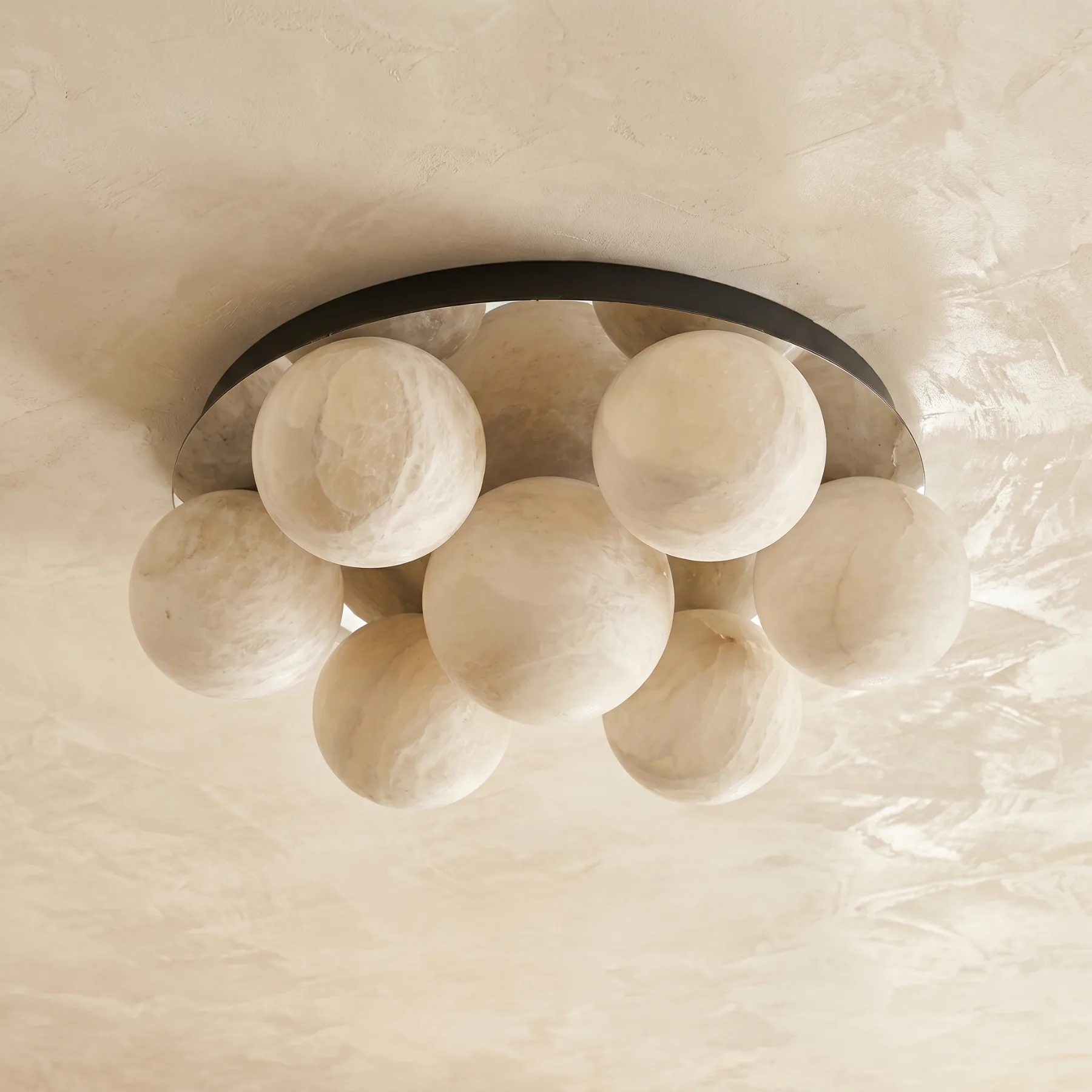 Luminous Alabaster Globe Flushmount image 2