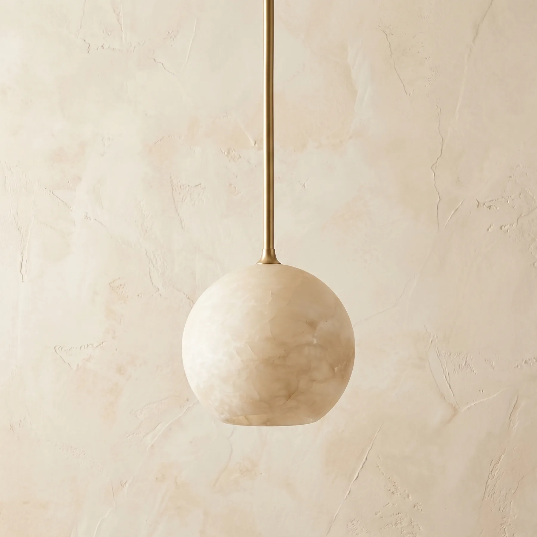Luminous Alabaster Globe Pendant image 2