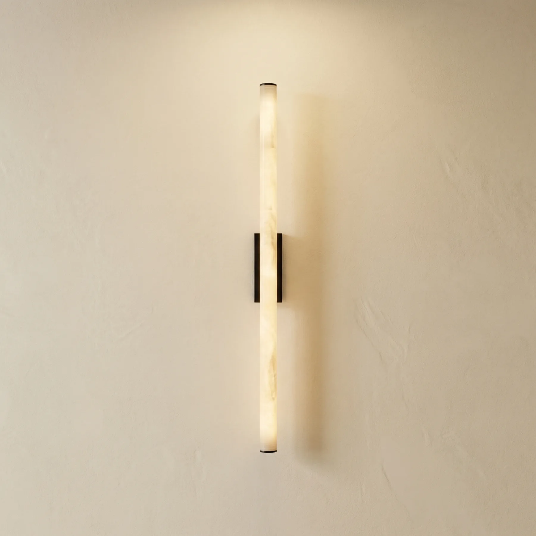 Luminous Alabaster Tube Wall Sconce custom sconces