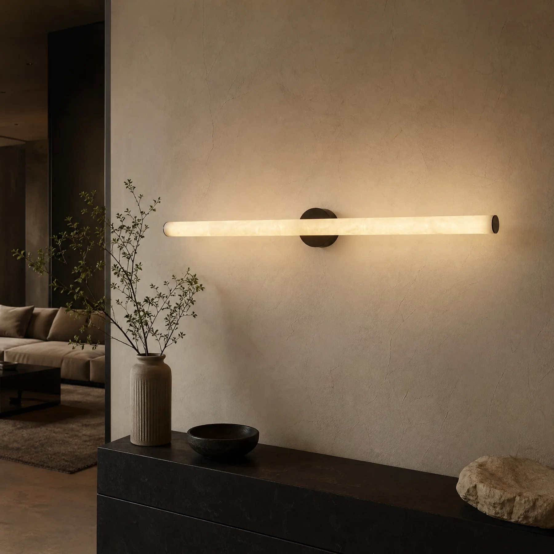 Avel Alabaster Linear Wall Sconce image 5