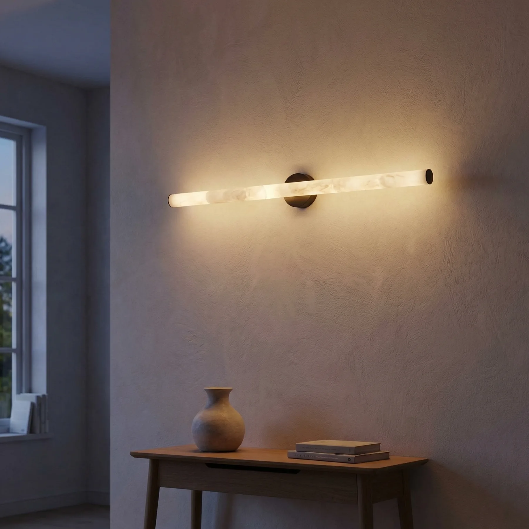 Avel Alabaster Linear Wall Sconce image 2