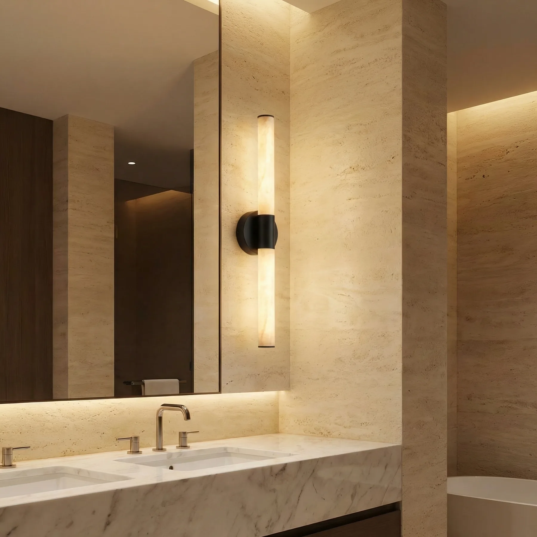 Nora Alabaster Bar Wall Sconce image 3