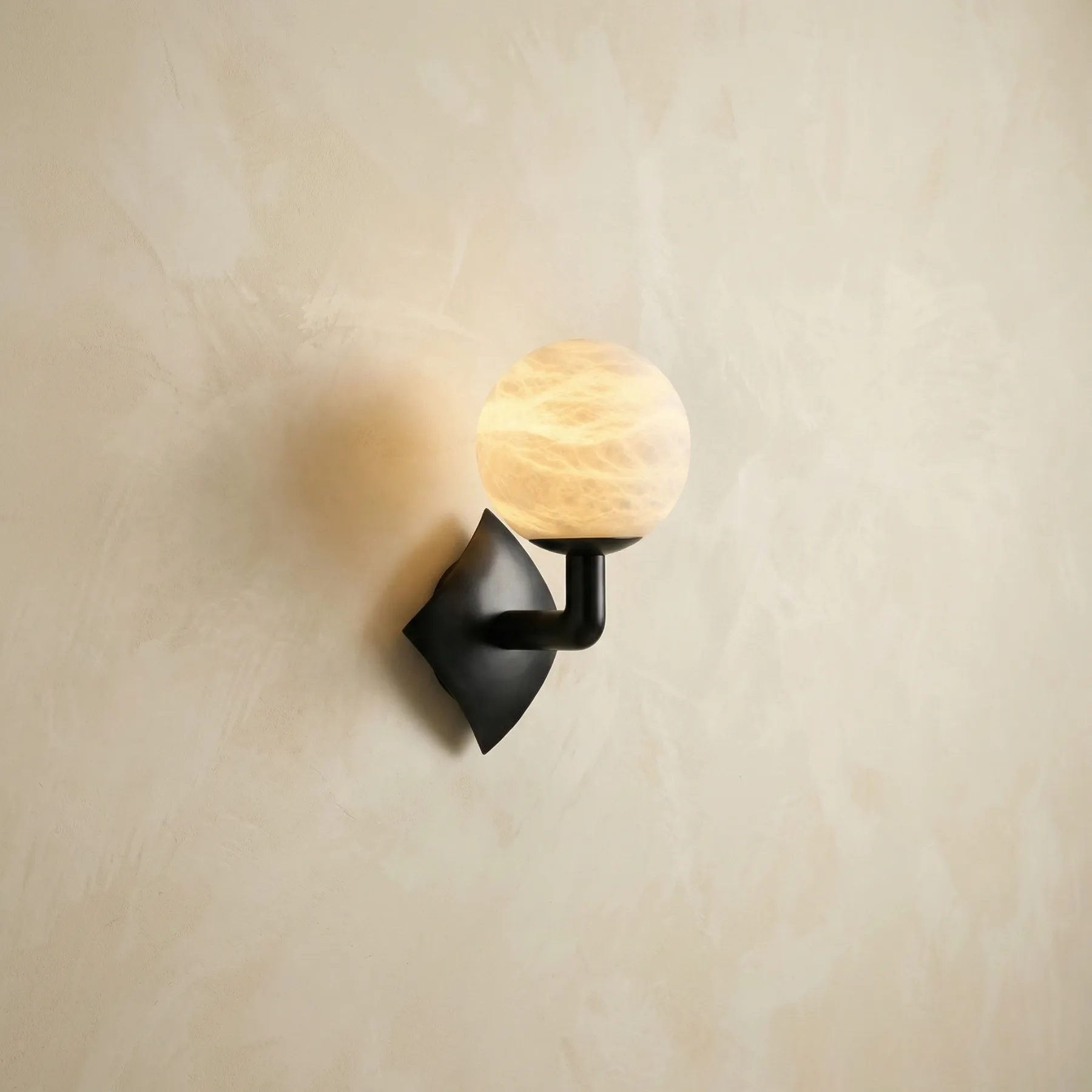 Liora Alabaster Globe Wall Sconce custom sconces