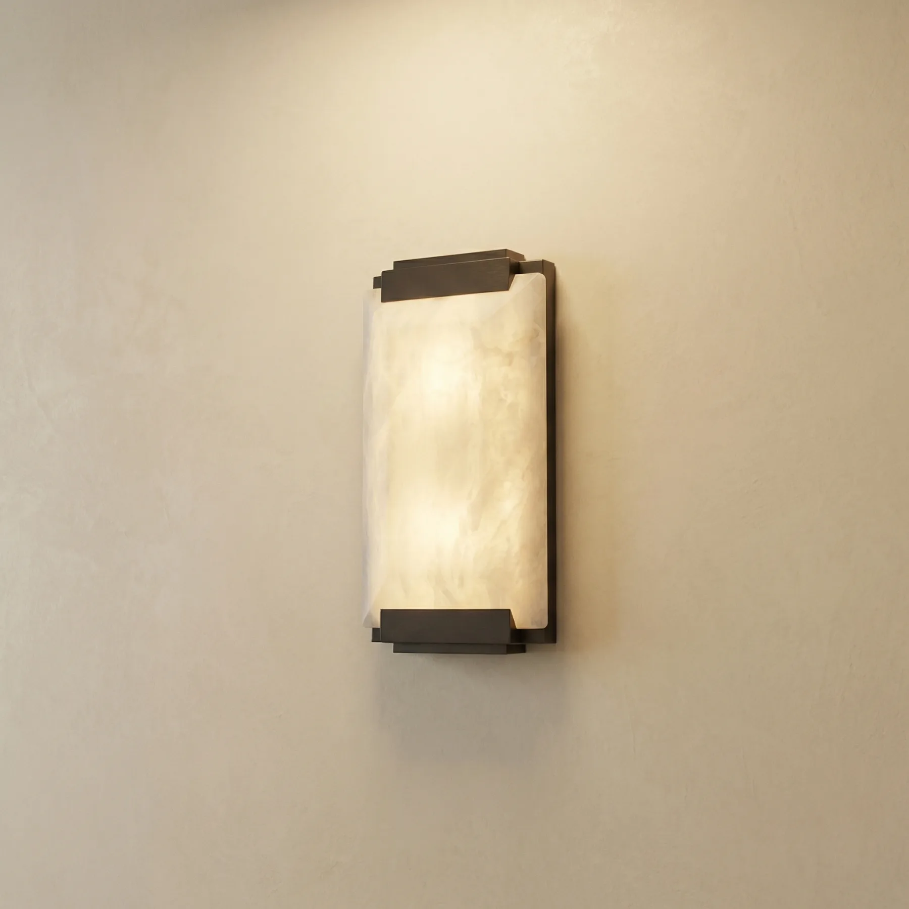 Alabaster Panel Wall Sconce custom sconces
