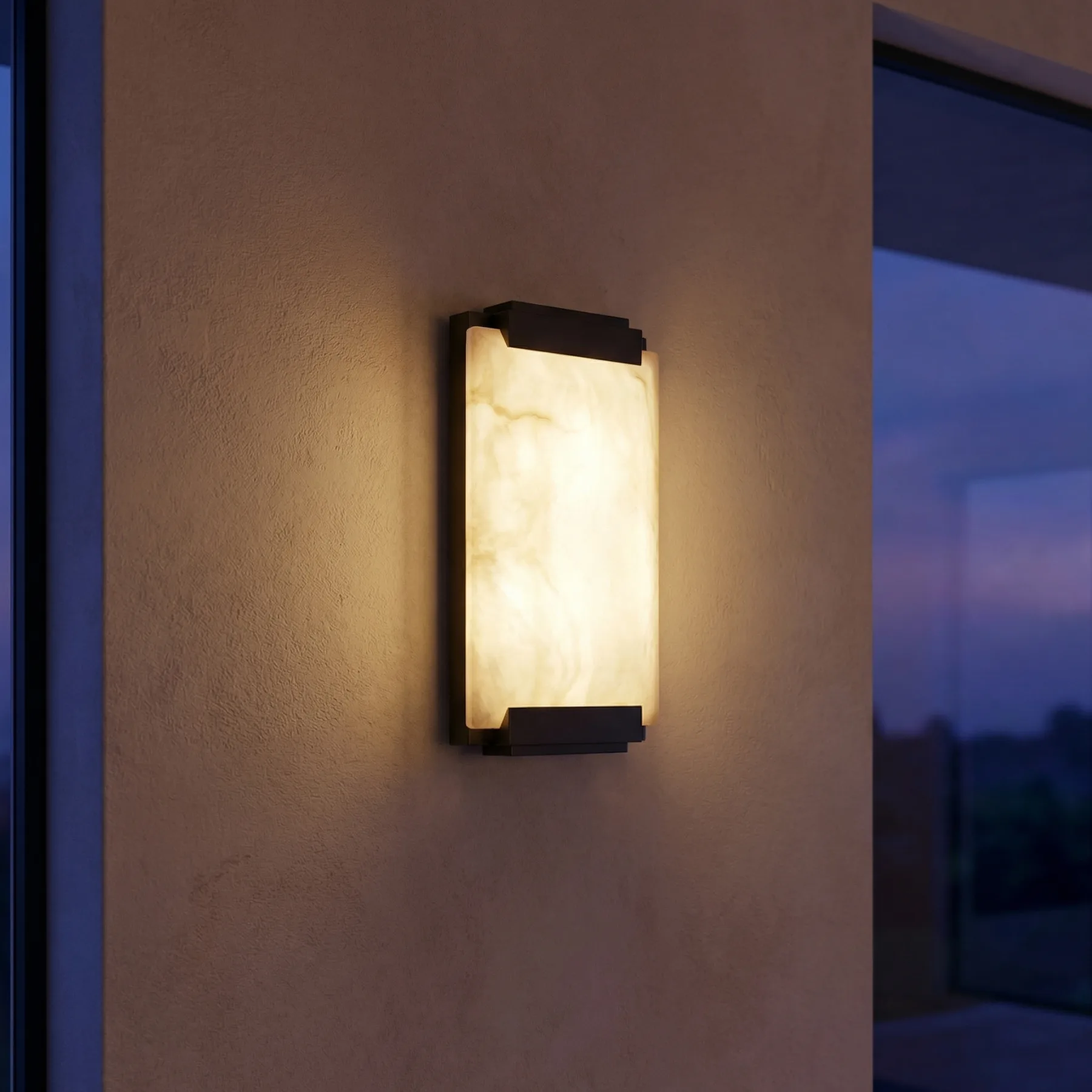 Alabaster Panel Wall Sconce image 2