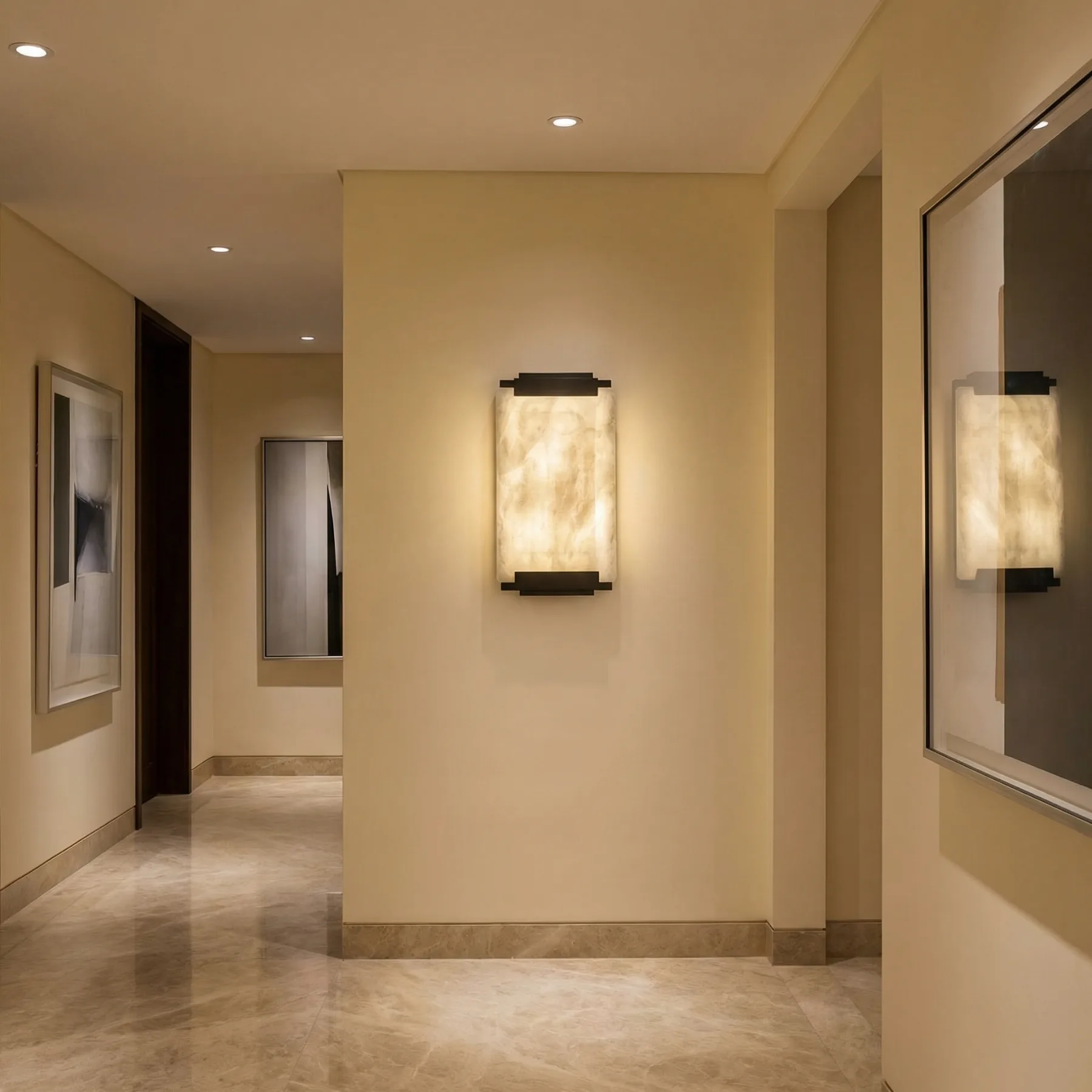 Alabaster Panel Wall Sconce image 3