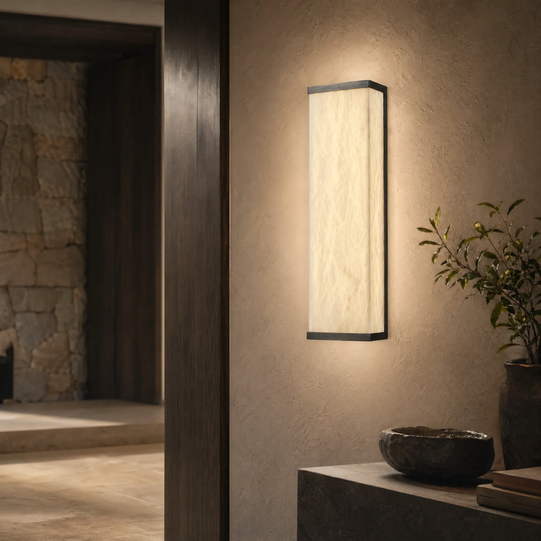Design 14 Alabaster Wall Sconce image 3