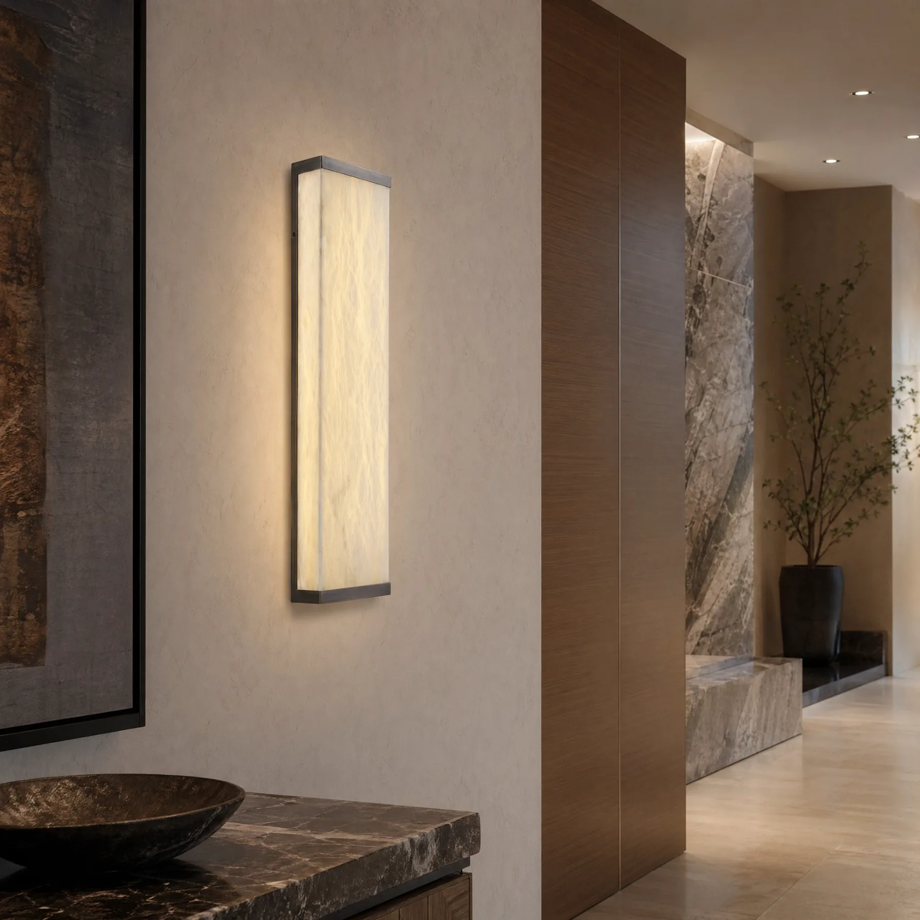 Design 14 Alabaster Wall Sconce image 4