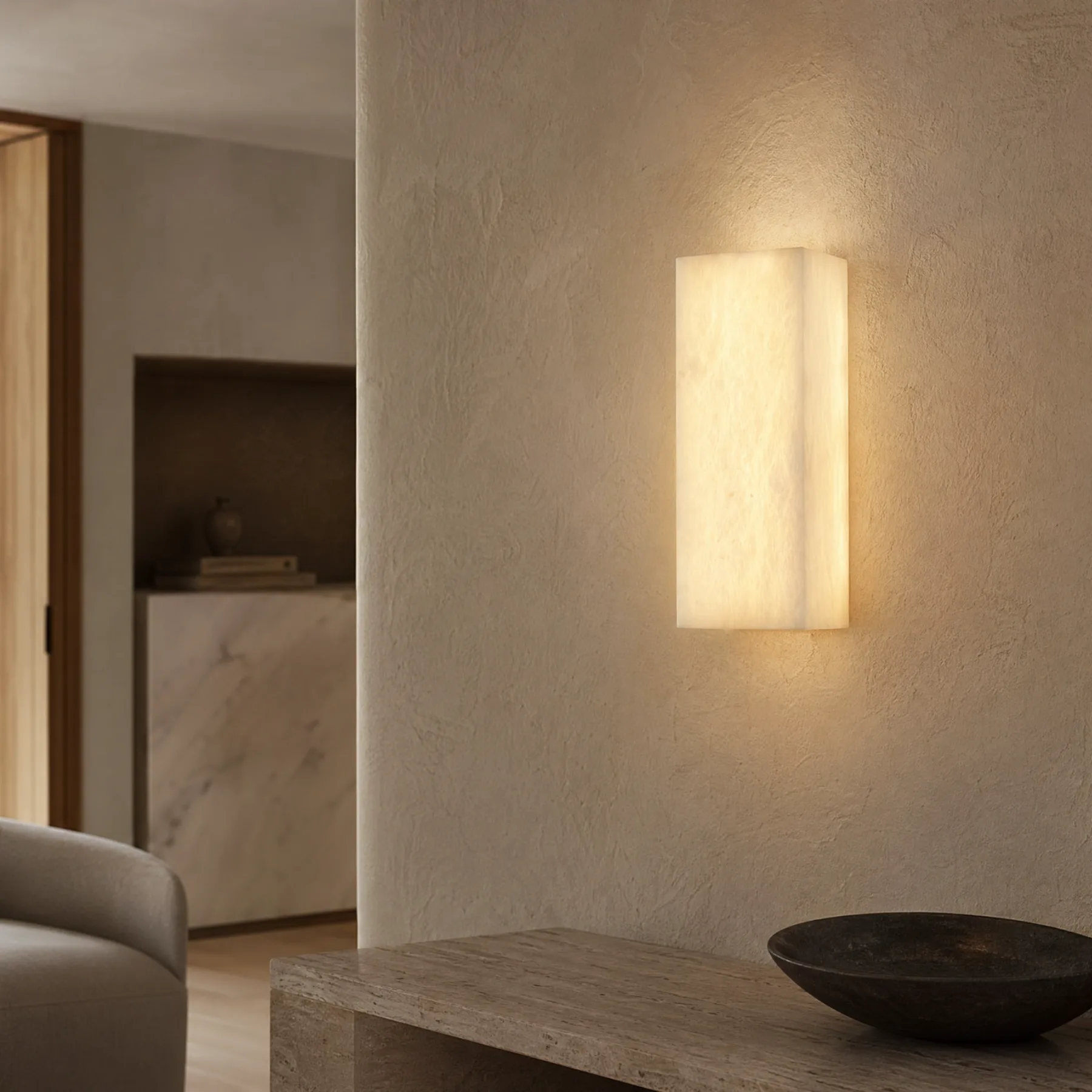 Design 16 Alabaster Wall Sconce image 4