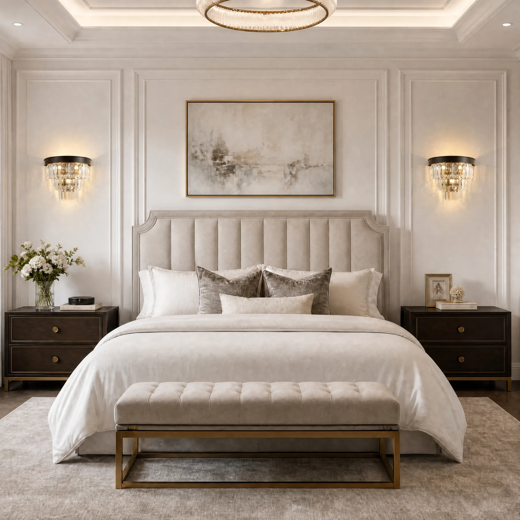 Luxe Crystal Tiered Wall Sconce image 4