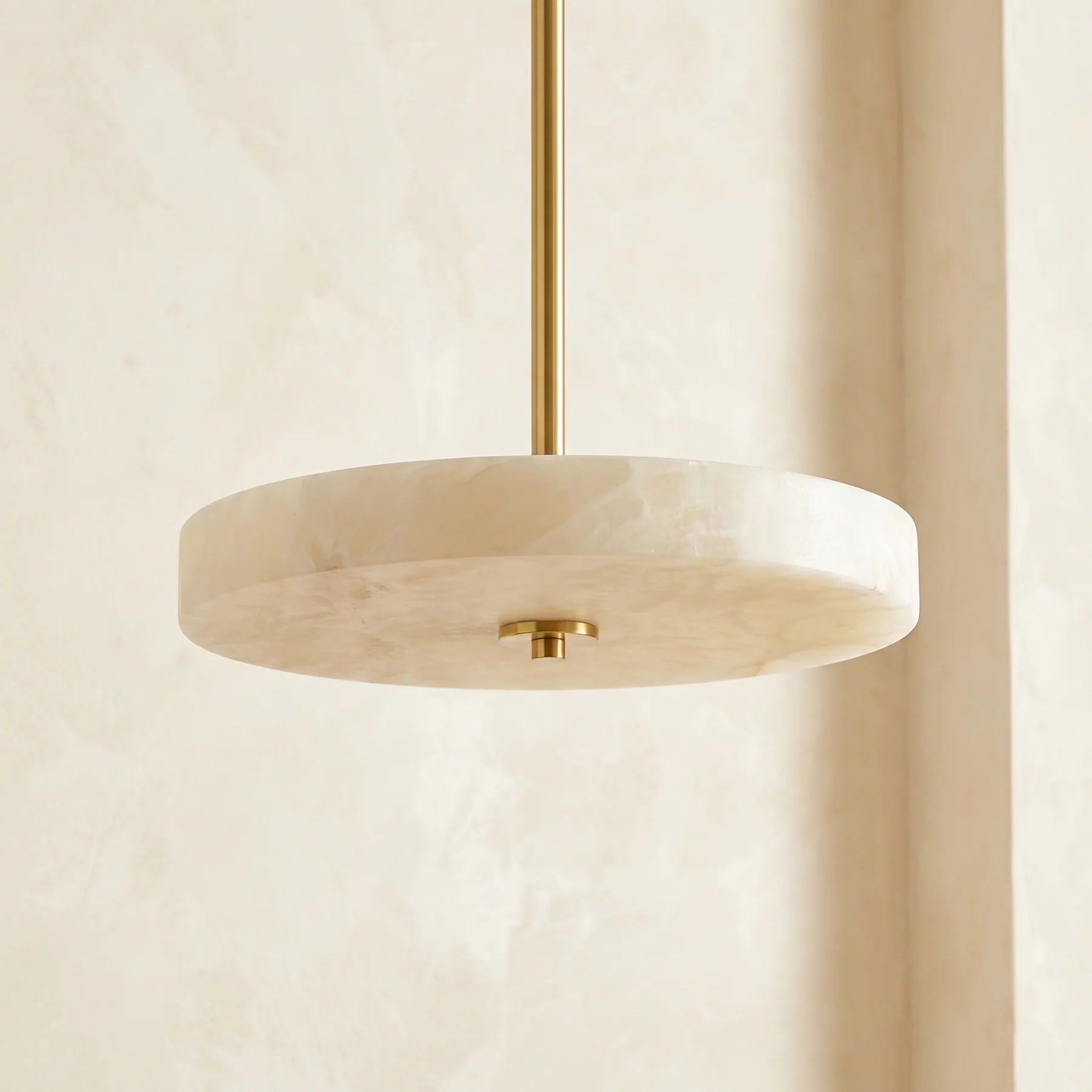 Luminous Alabaster Disc Flushmount image 2