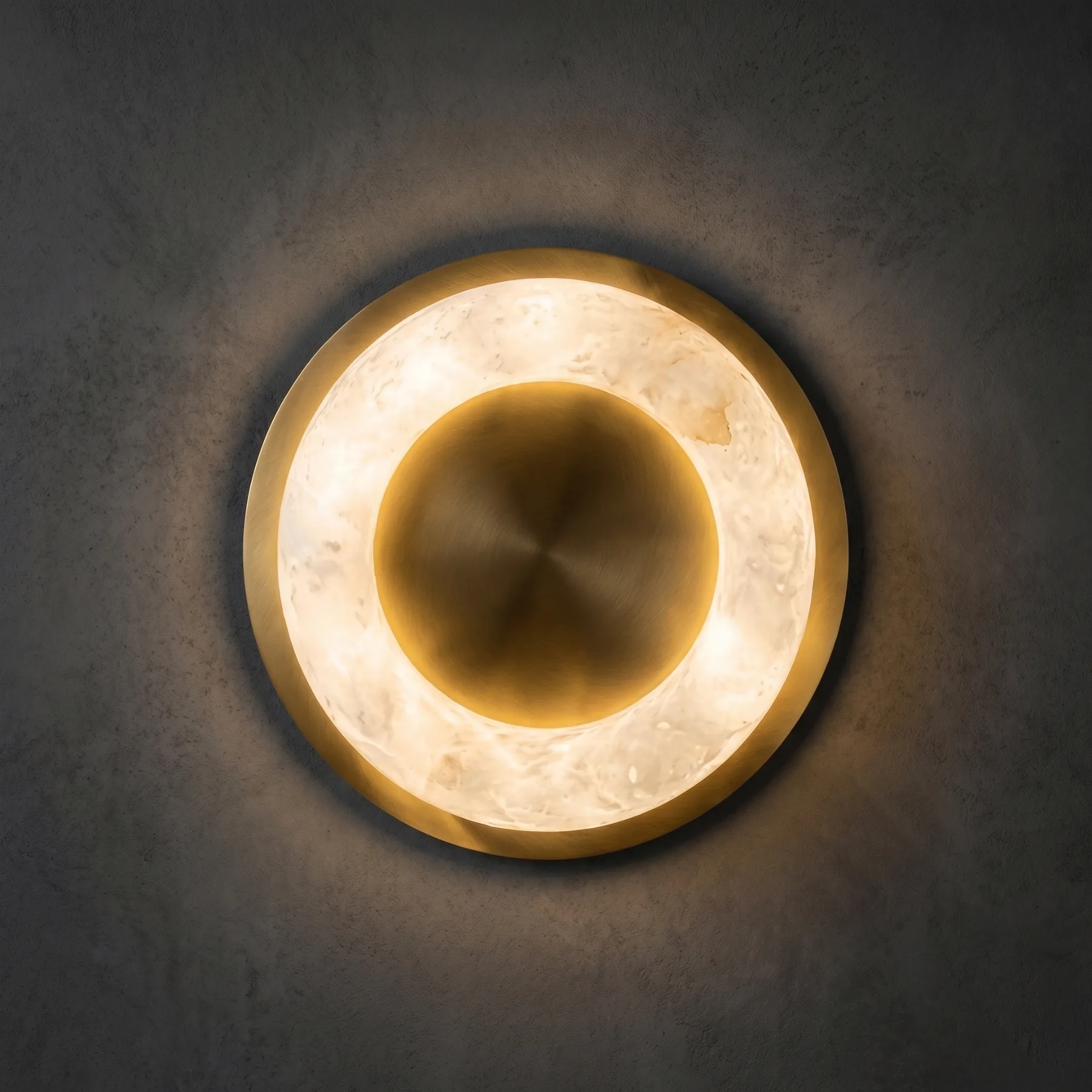 Halo Alabaster Ring Wall Sconce custom sconces