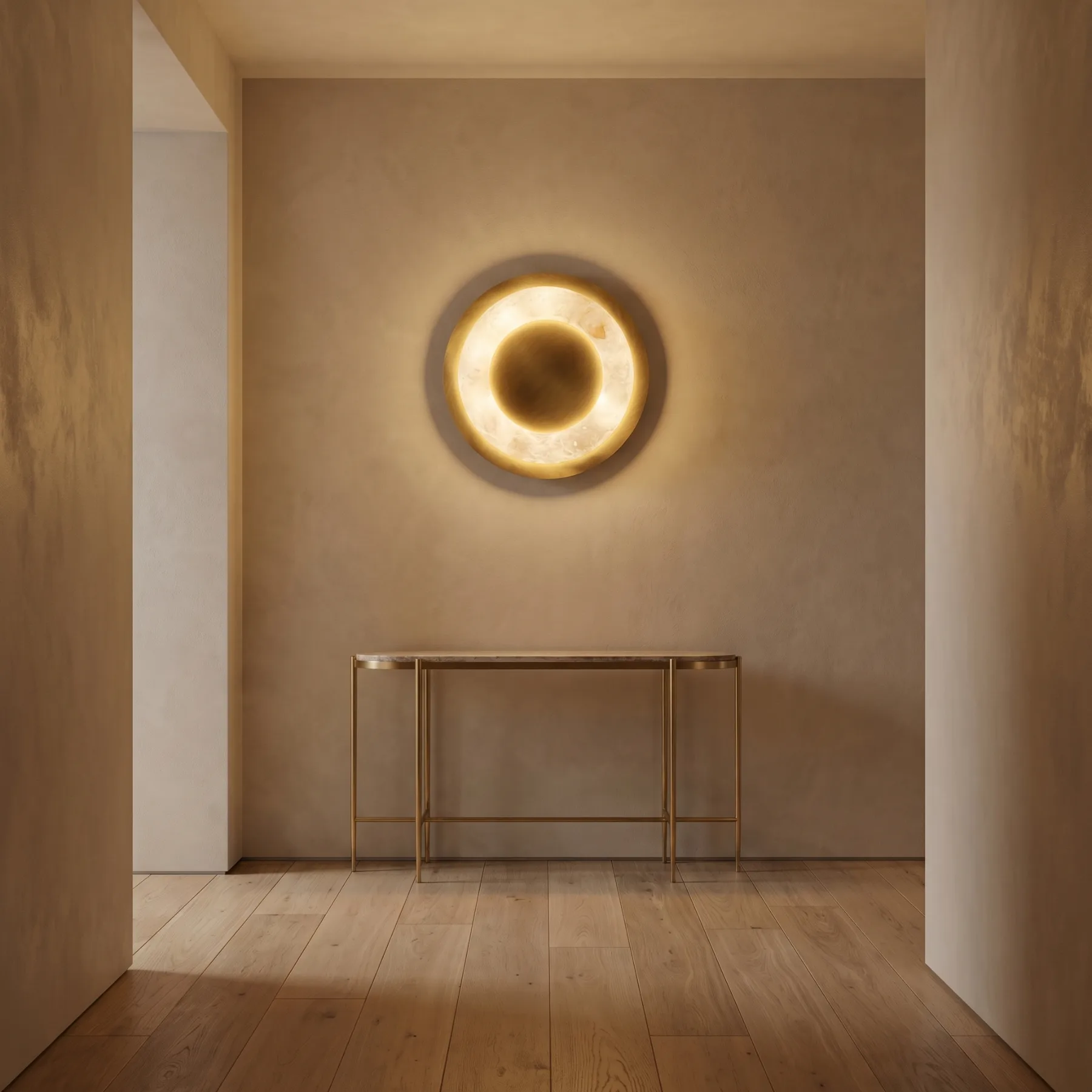 Halo Alabaster Ring Wall Sconce image 4