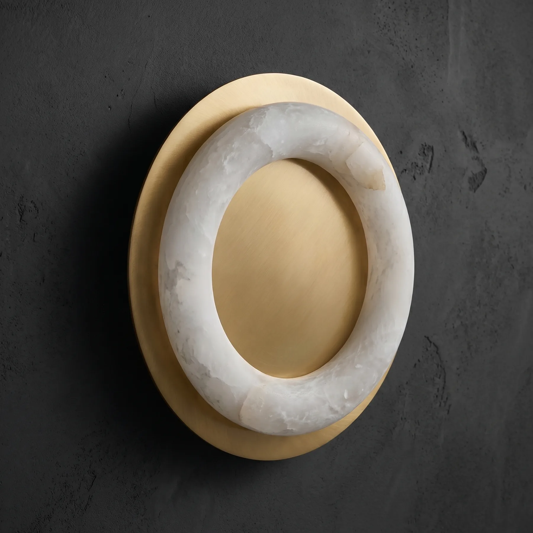 Halo Alabaster Ring Wall Sconce image 2
