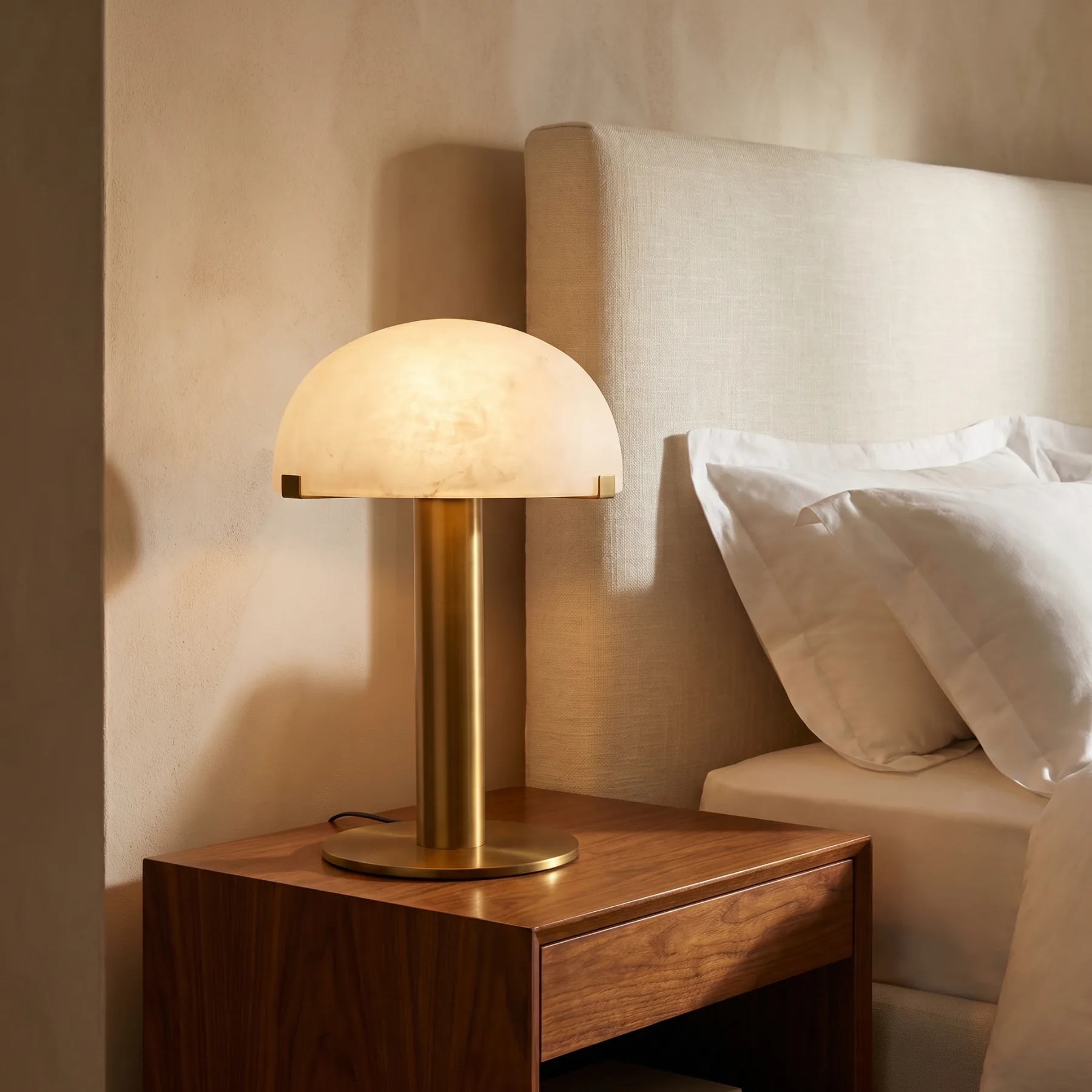 Serene Alabaster Dome Table Lamp image 4