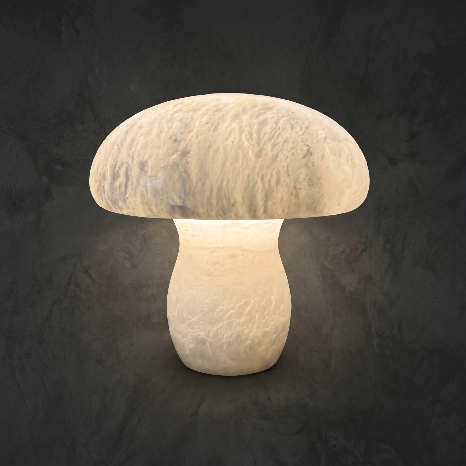 Serene Alabaster Mushroom Table Lamp custom table lamp