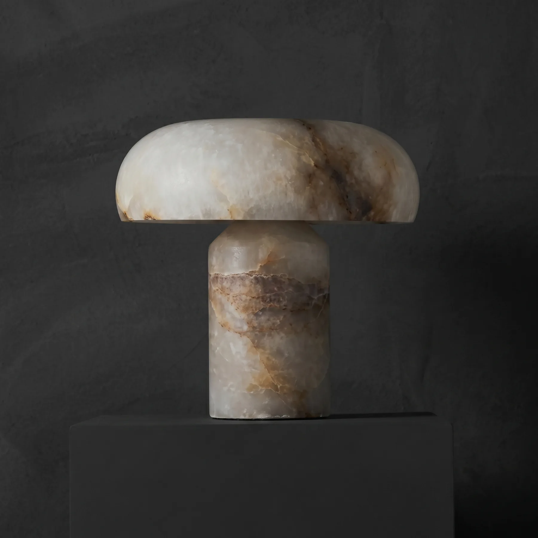 Serene Alabaster Mushroom Table Lamp image 2