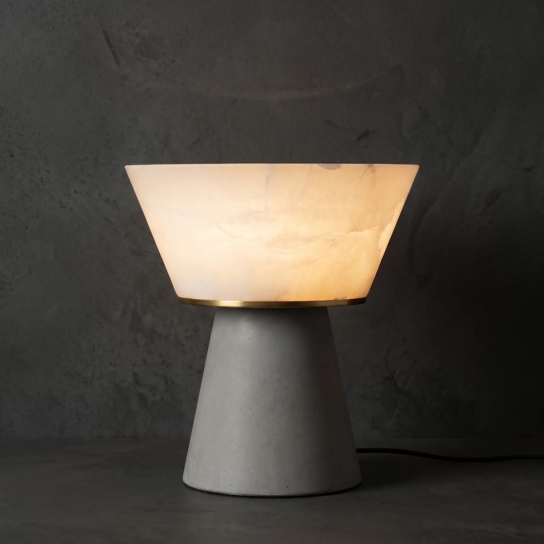 Sculpted Alabaster Table Lamp custom table lamp