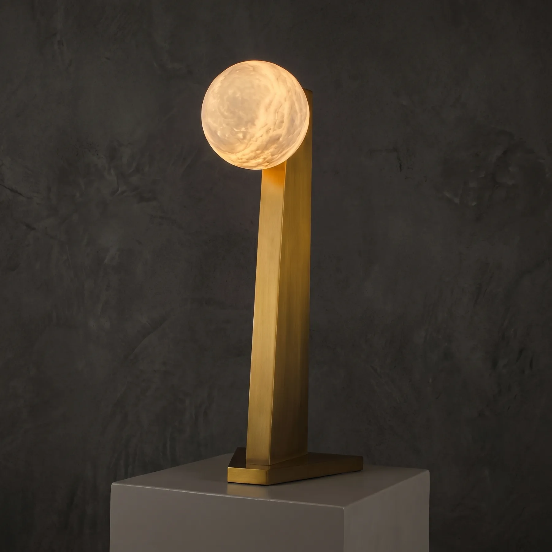 Celestial Alabaster Globe Table Lamp custom table lamp