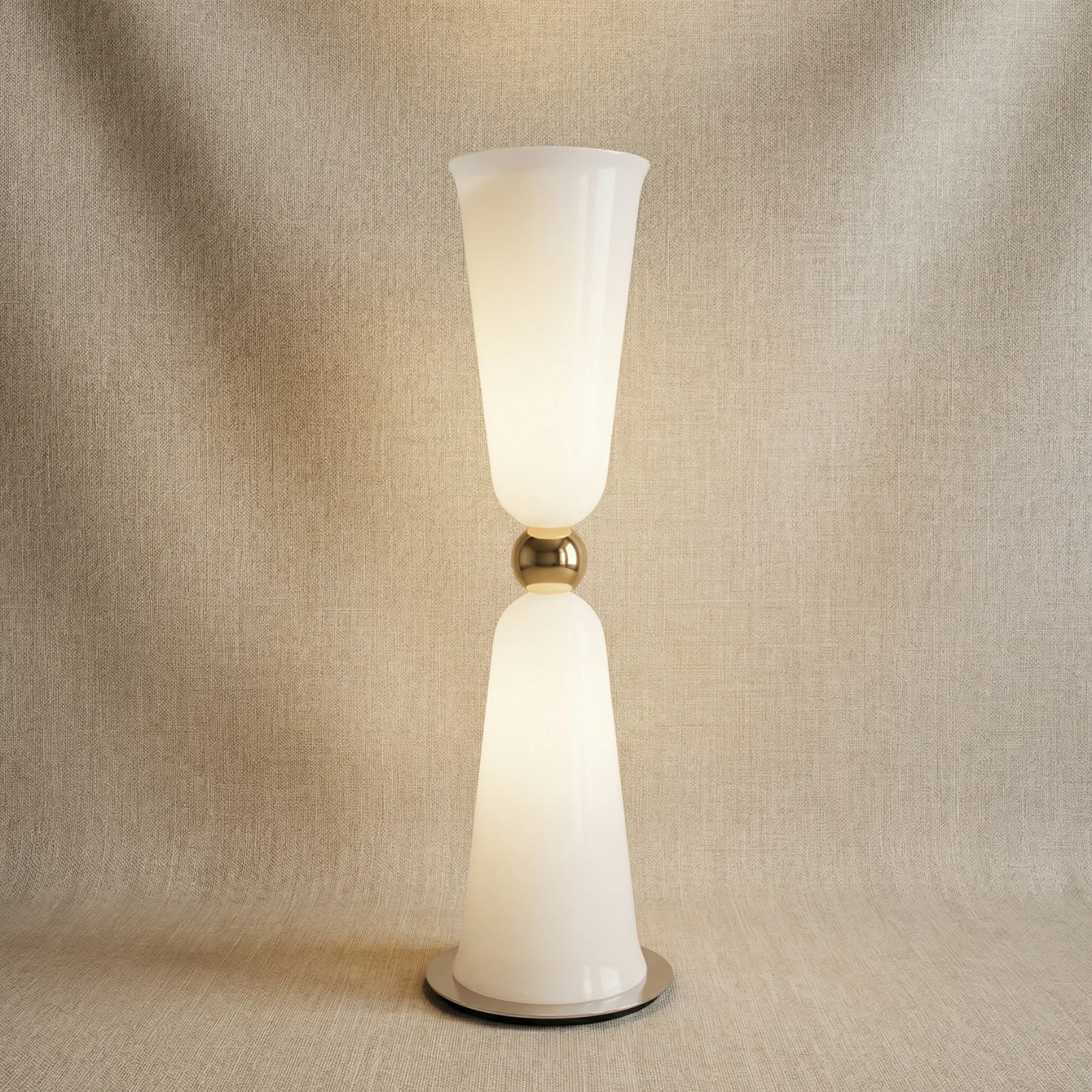 Opal Glass Sculptural Floor Lamp custom floor lamp