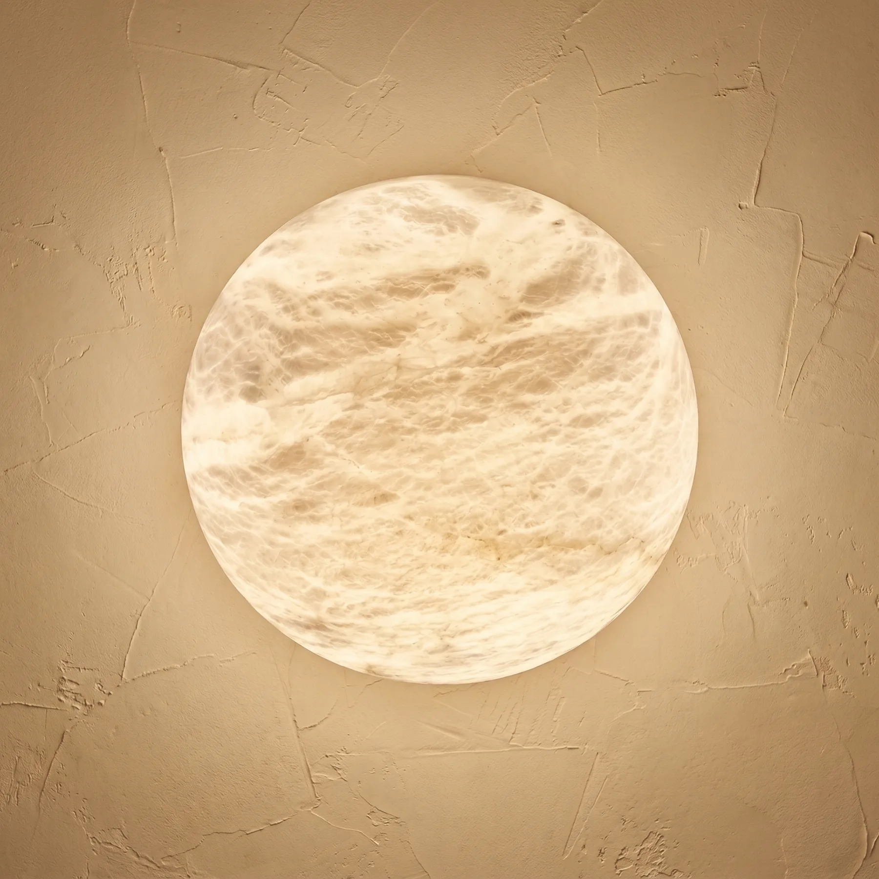 Luminous Alabaster Globe Flushmount custom flushmounts