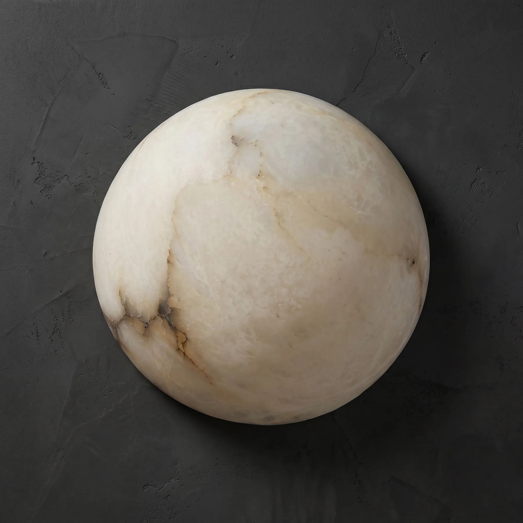 Solene Alabaster Globe Wall Sconce image 2