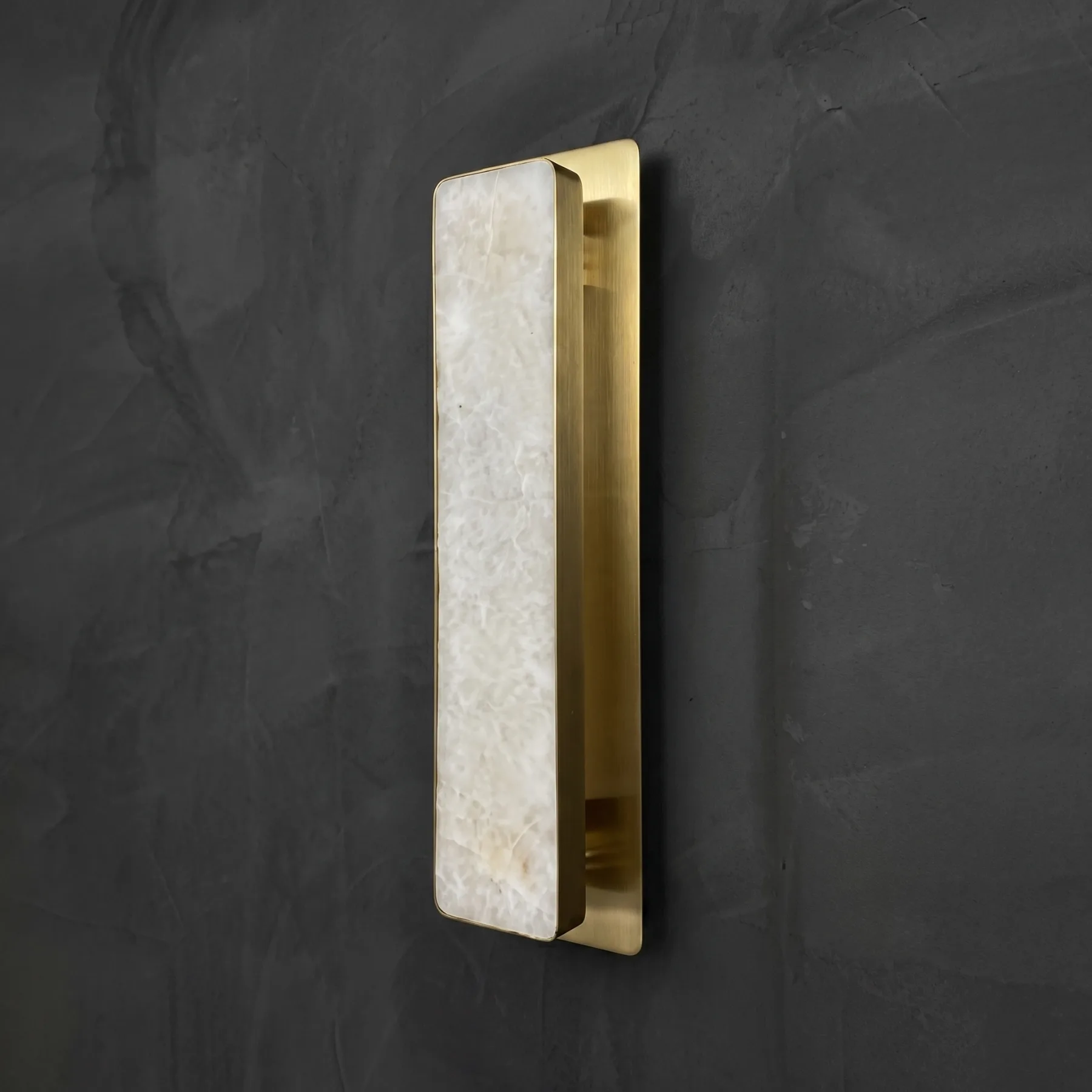 Avel Alabaster Brass Wall Sconce image 2