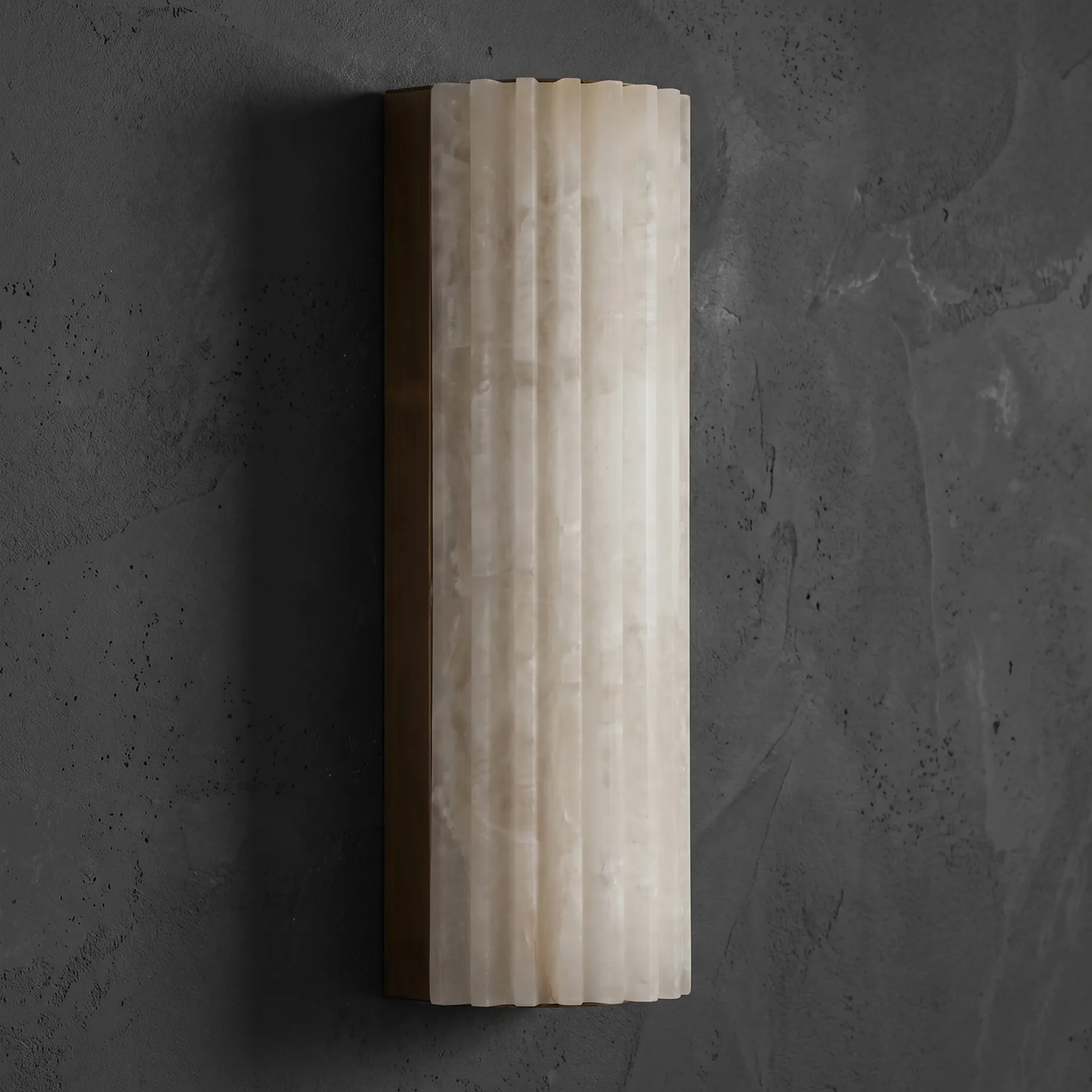Liora Fluted Alabaster Wall Sconce image 2