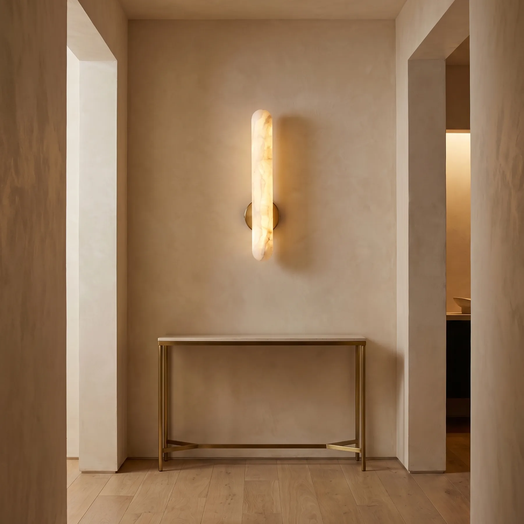 Design 15 Alabaster Cylinder Wall Sconce image 4