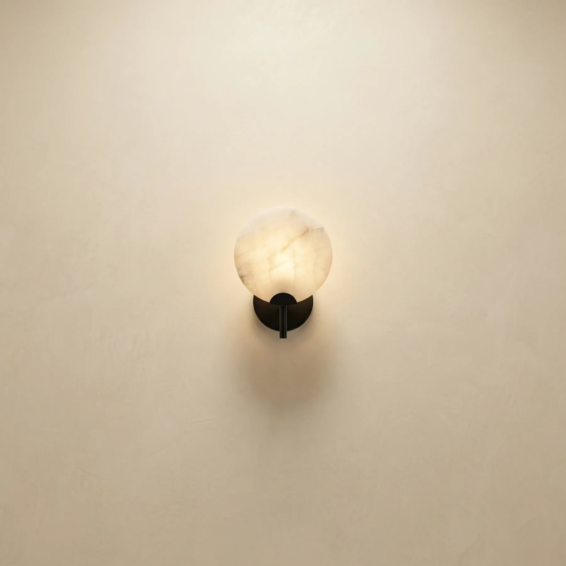 Design 18 Alabaster Disc Wall Sconce custom sconces