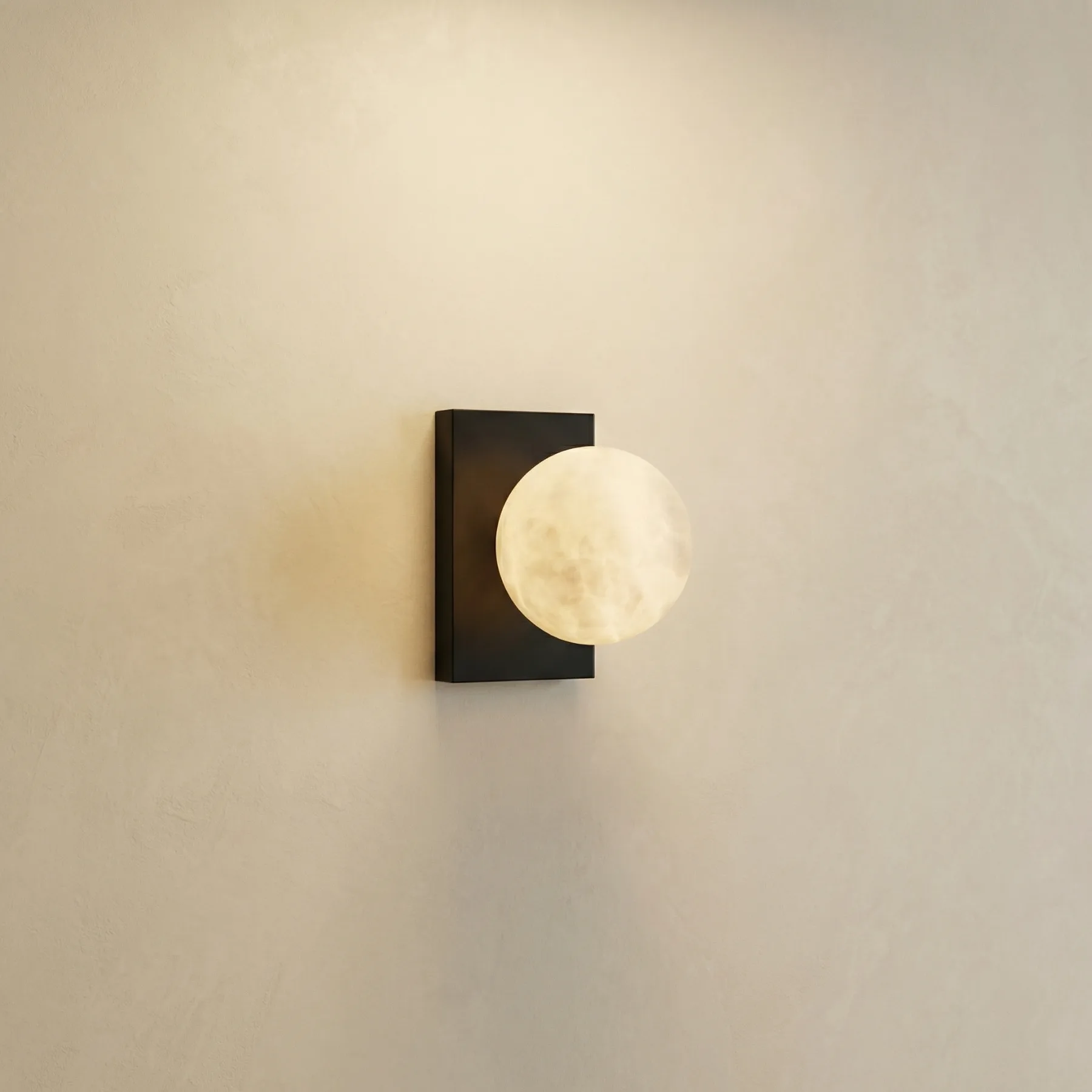 Lunar Alabaster Globe Wall Sconce custom sconces