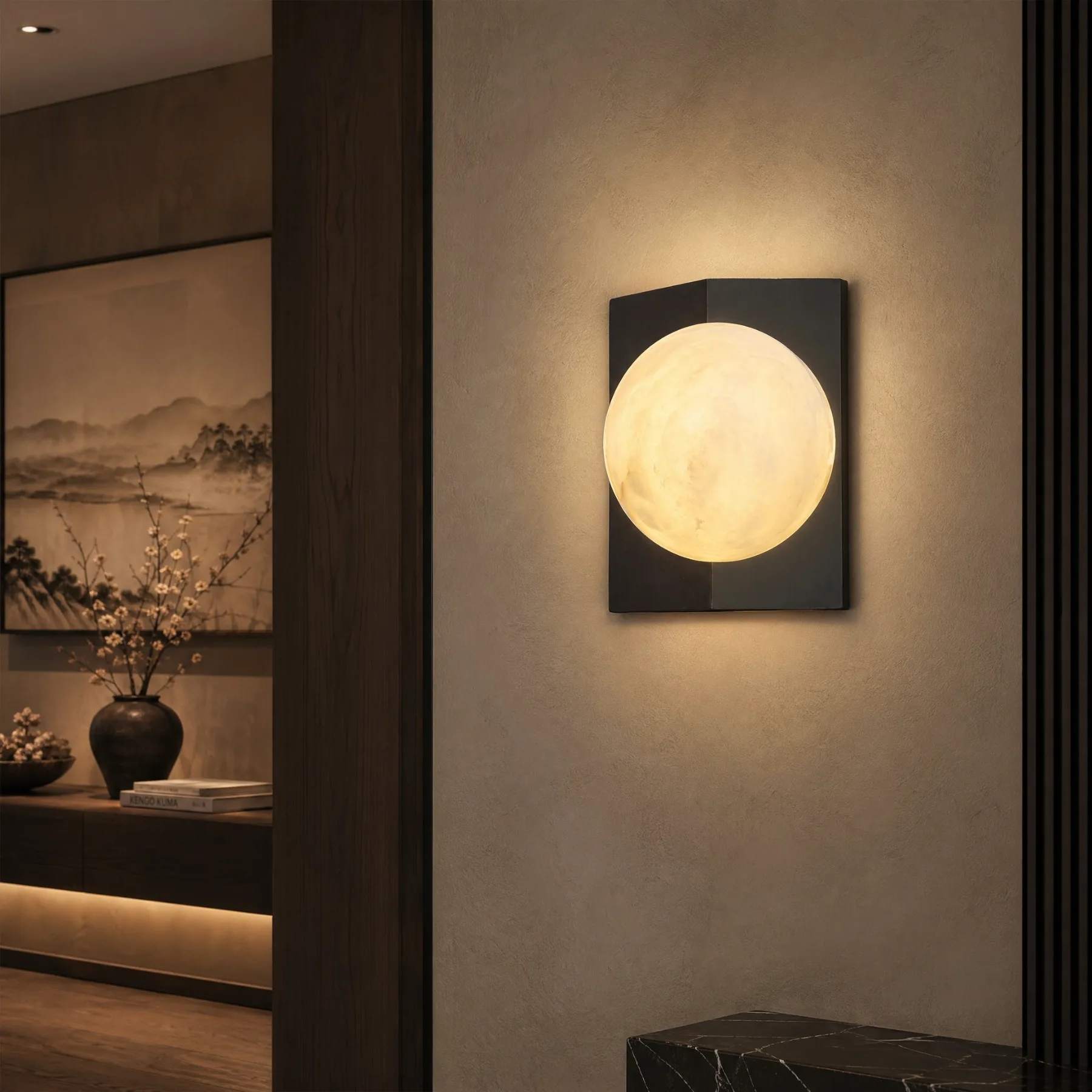 Solene Alabaster Wall Sconce image 3