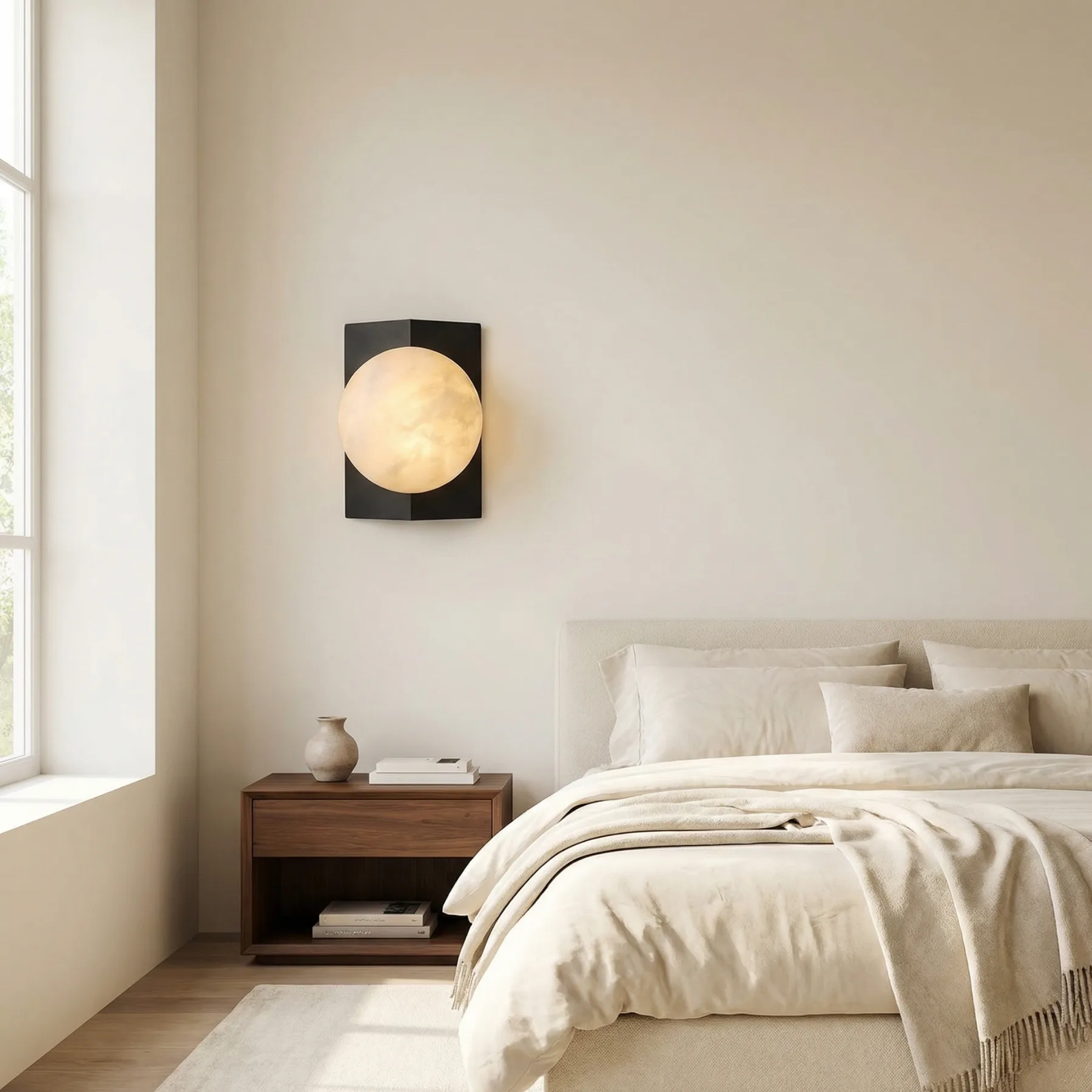 Solene Alabaster Wall Sconce image 4