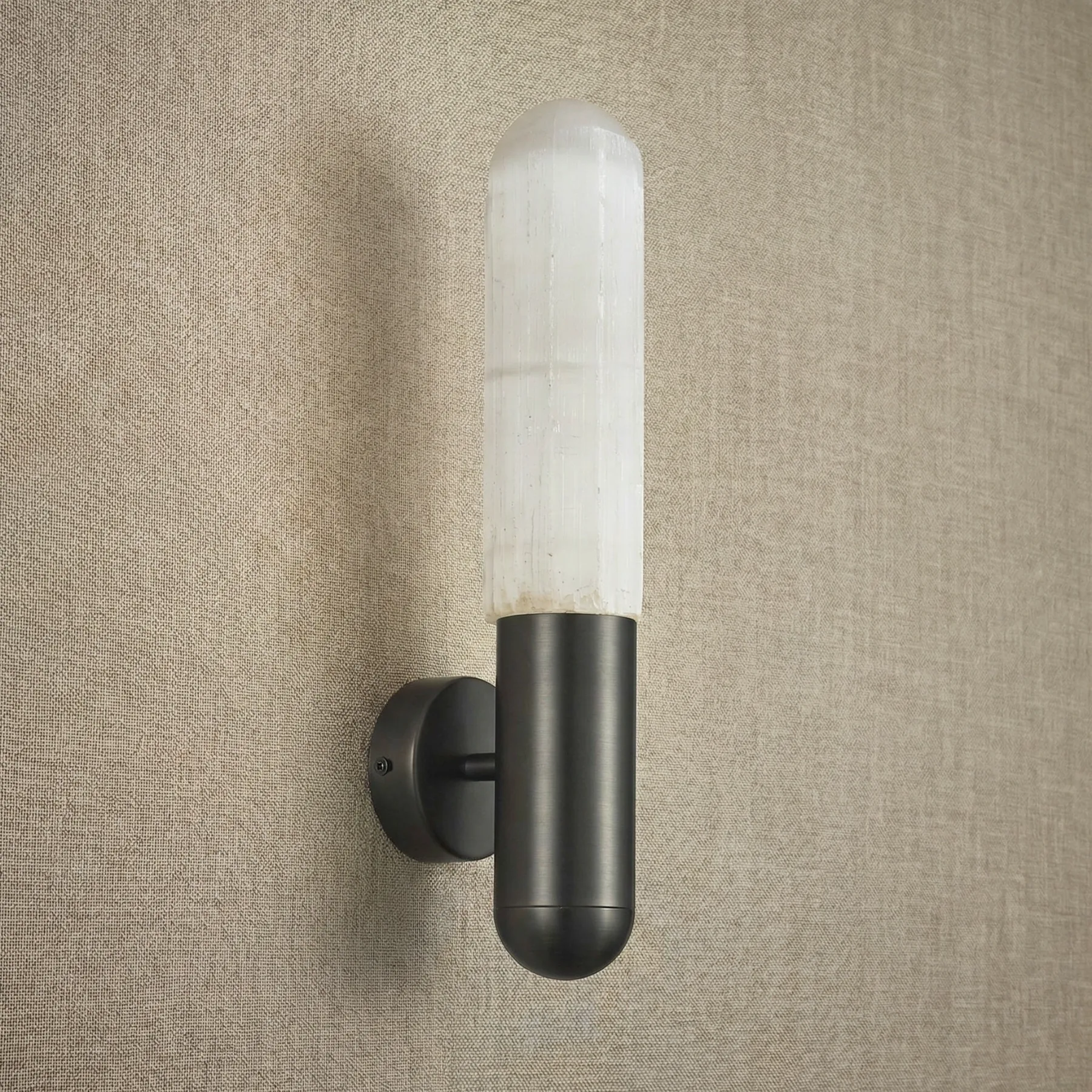 Luminous Alabaster Cylinder Wall Sconce image 2