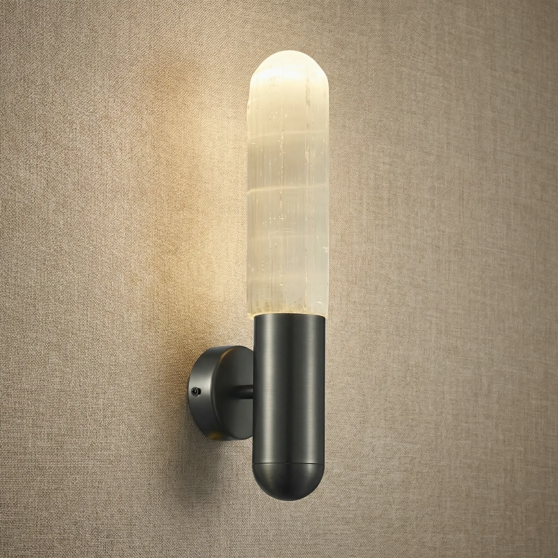 Luminous Alabaster Cylinder Wall Sconce custom sconces
