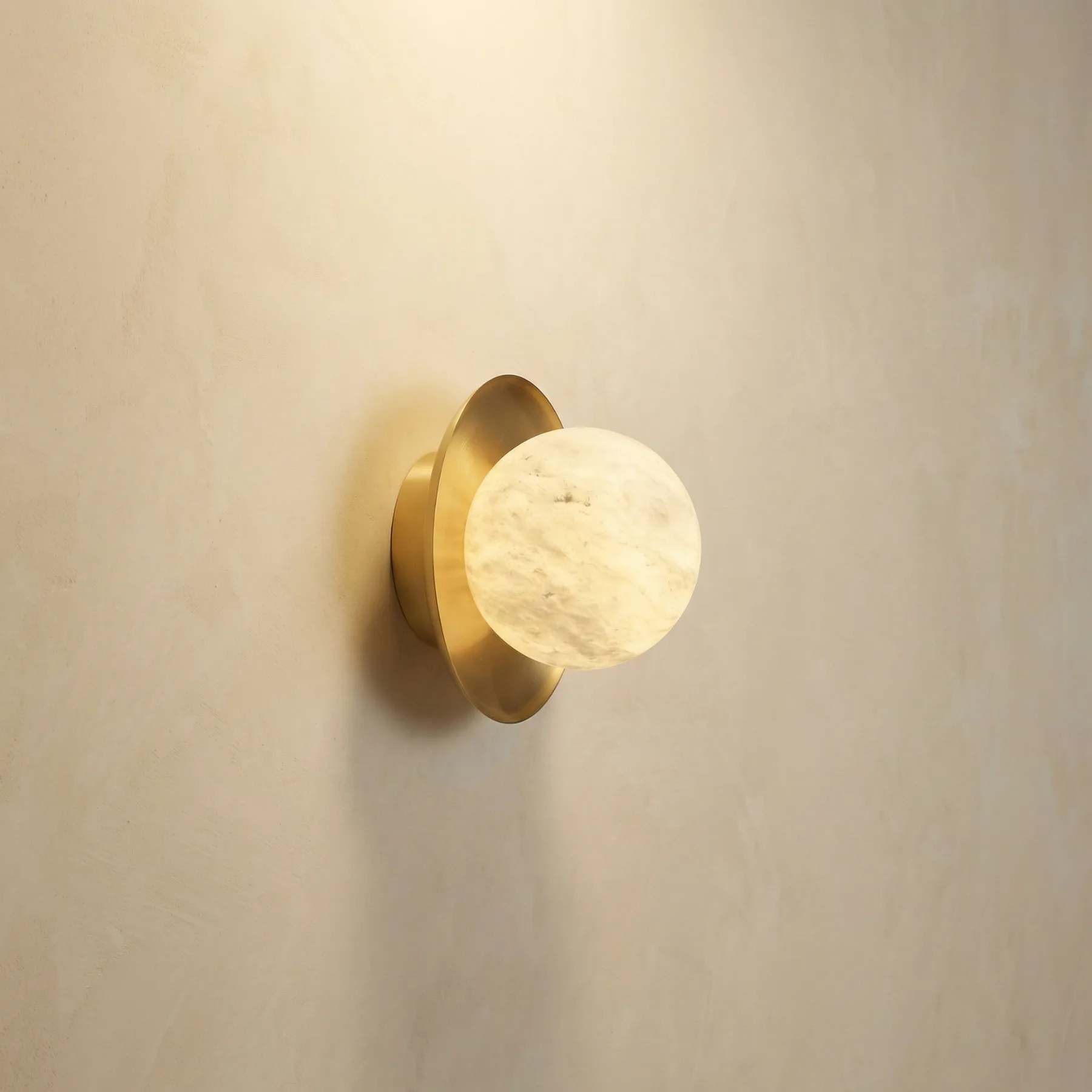 Aureate Alabaster Globe Wall Sconce custom sconces