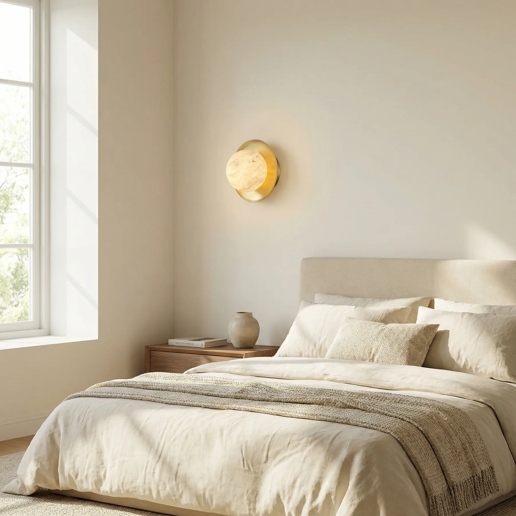 Aureate Alabaster Globe Wall Sconce image 7