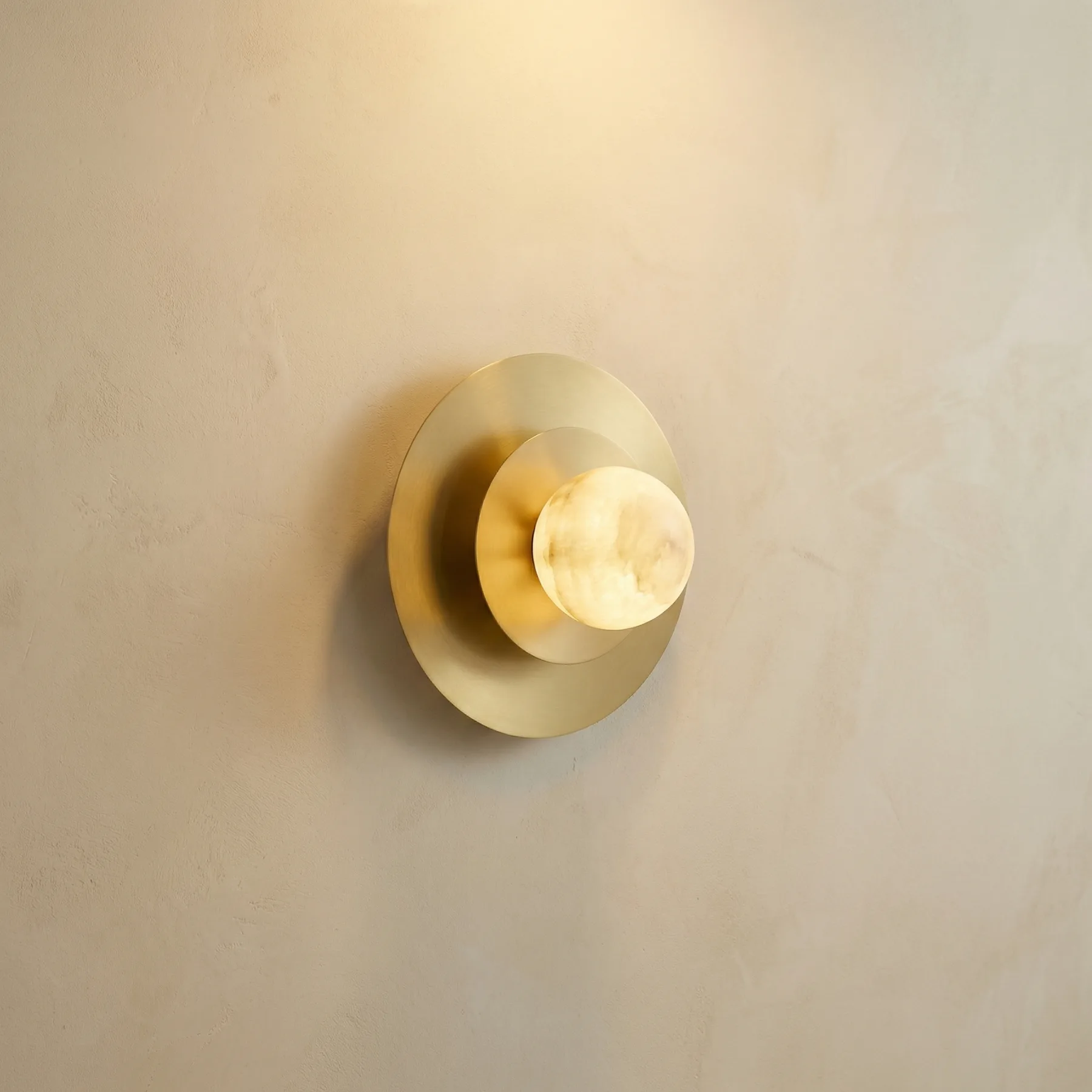 Liora Brass Alabaster Wall Sconce custom sconces