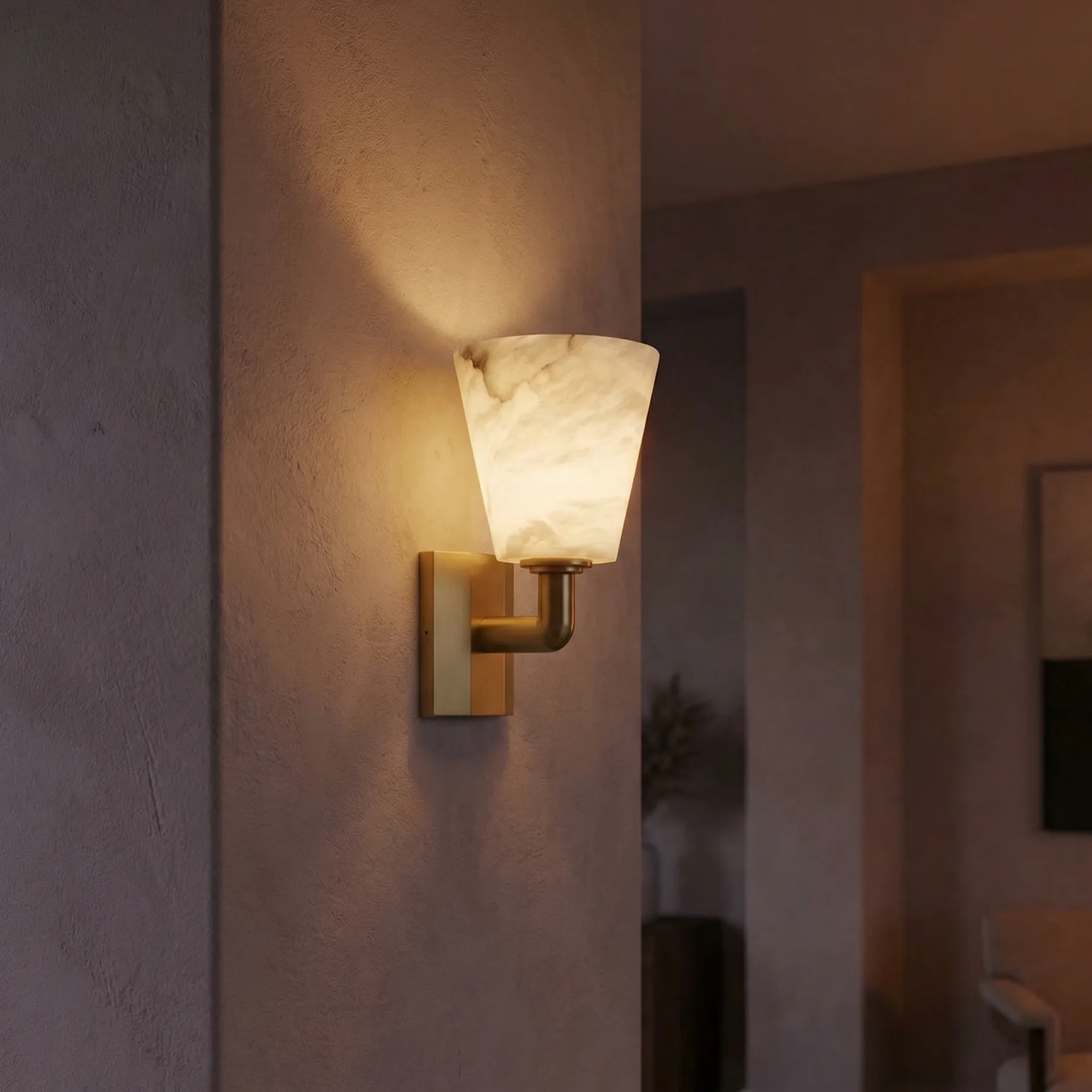 Vesta Alabaster Wall Sconce image 2