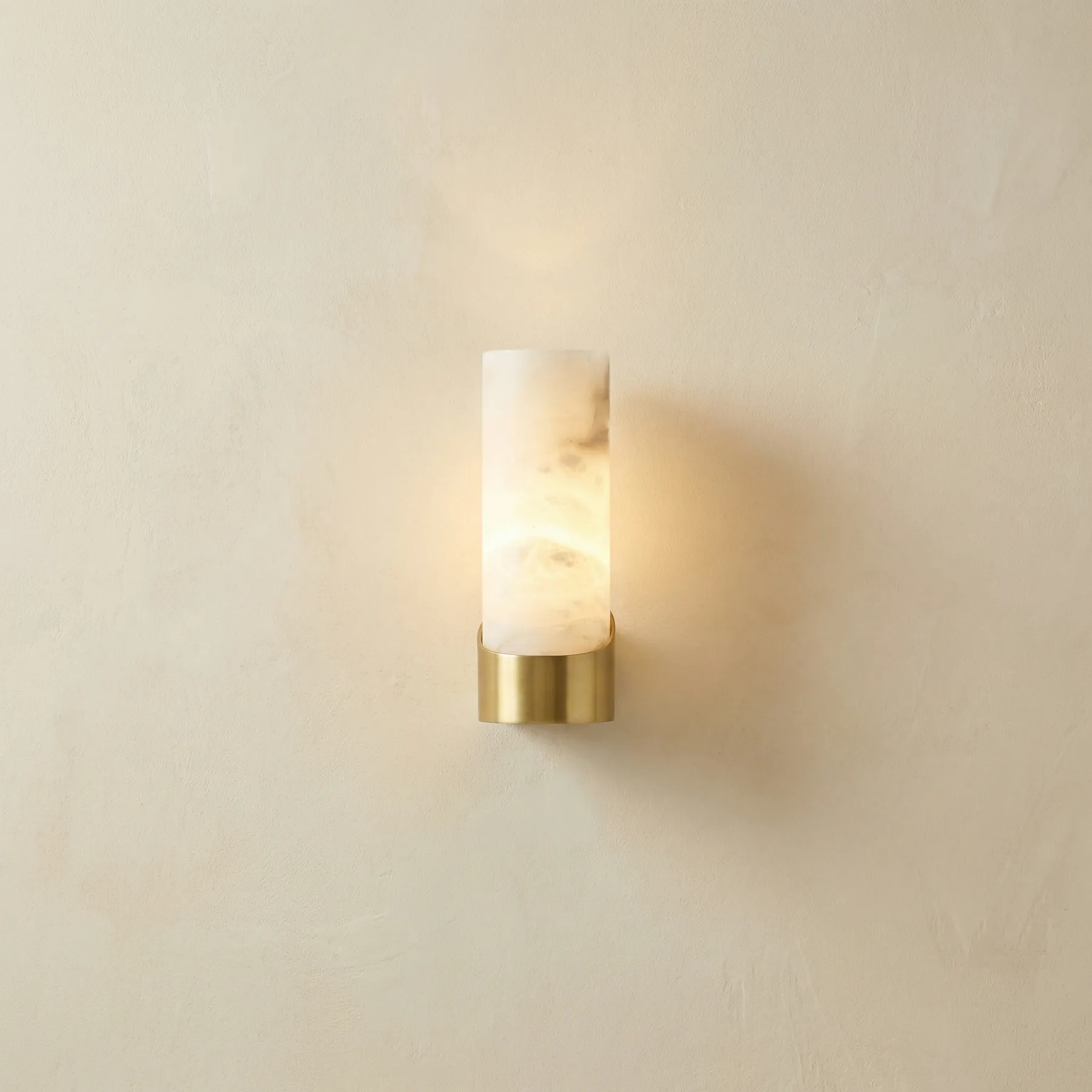 Design 15 Alabaster Brass Wall Sconce custom sconces