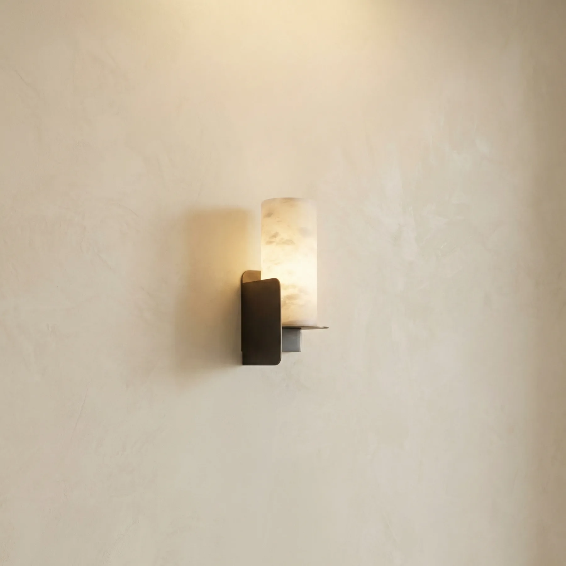 Design 17 Alabaster Cylinder Wall Sconce custom sconces