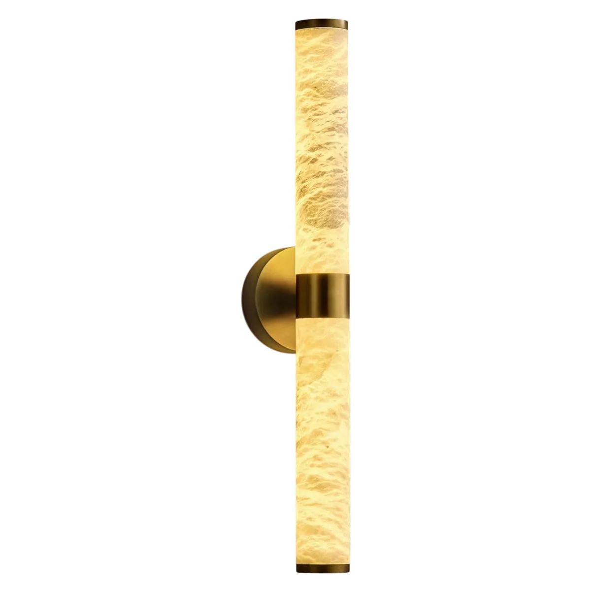 Lustrous Alabaster Tube Wall Sconce custom sconces